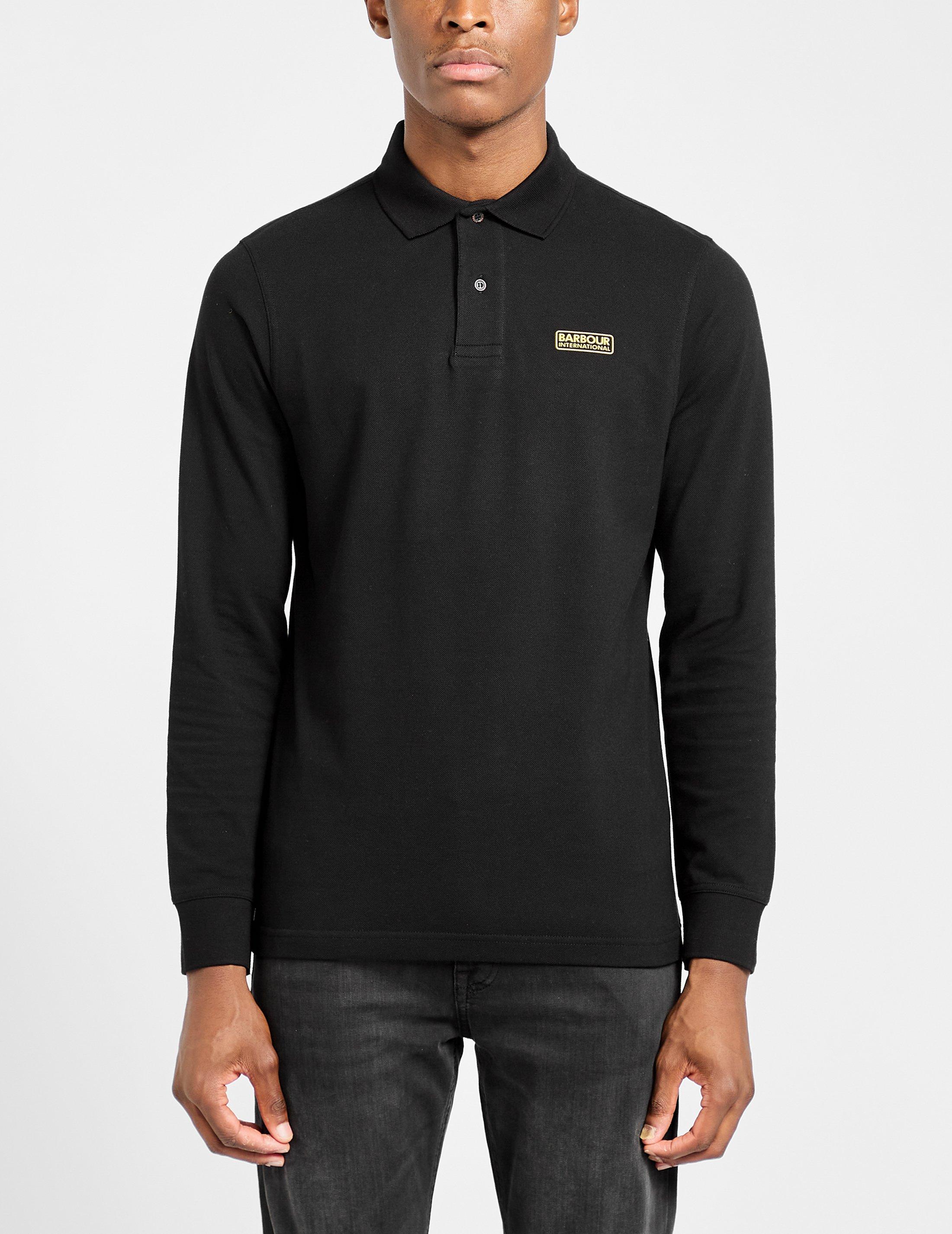 barbour international long sleeve polo shirt