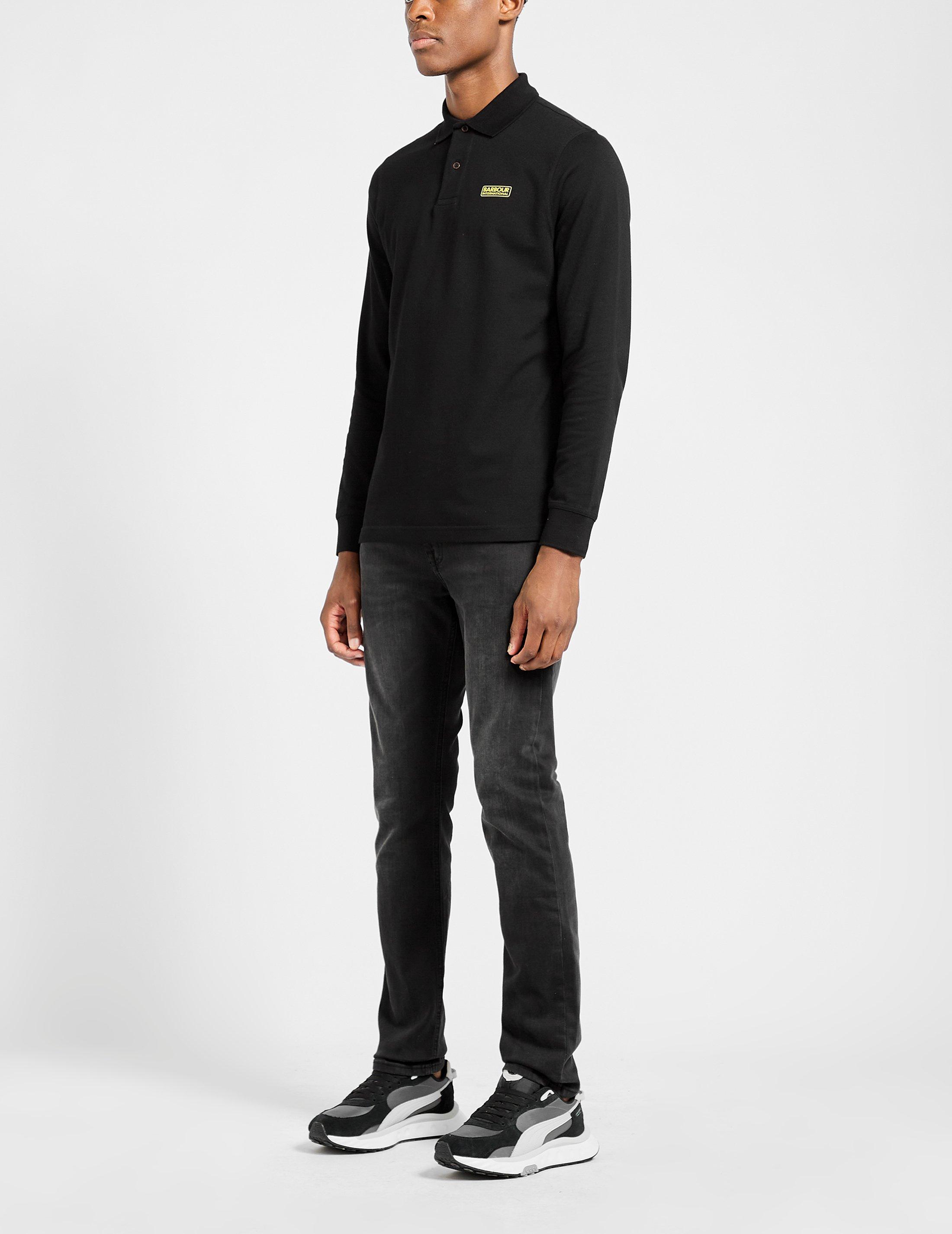 barbour international long sleeve polo shirt