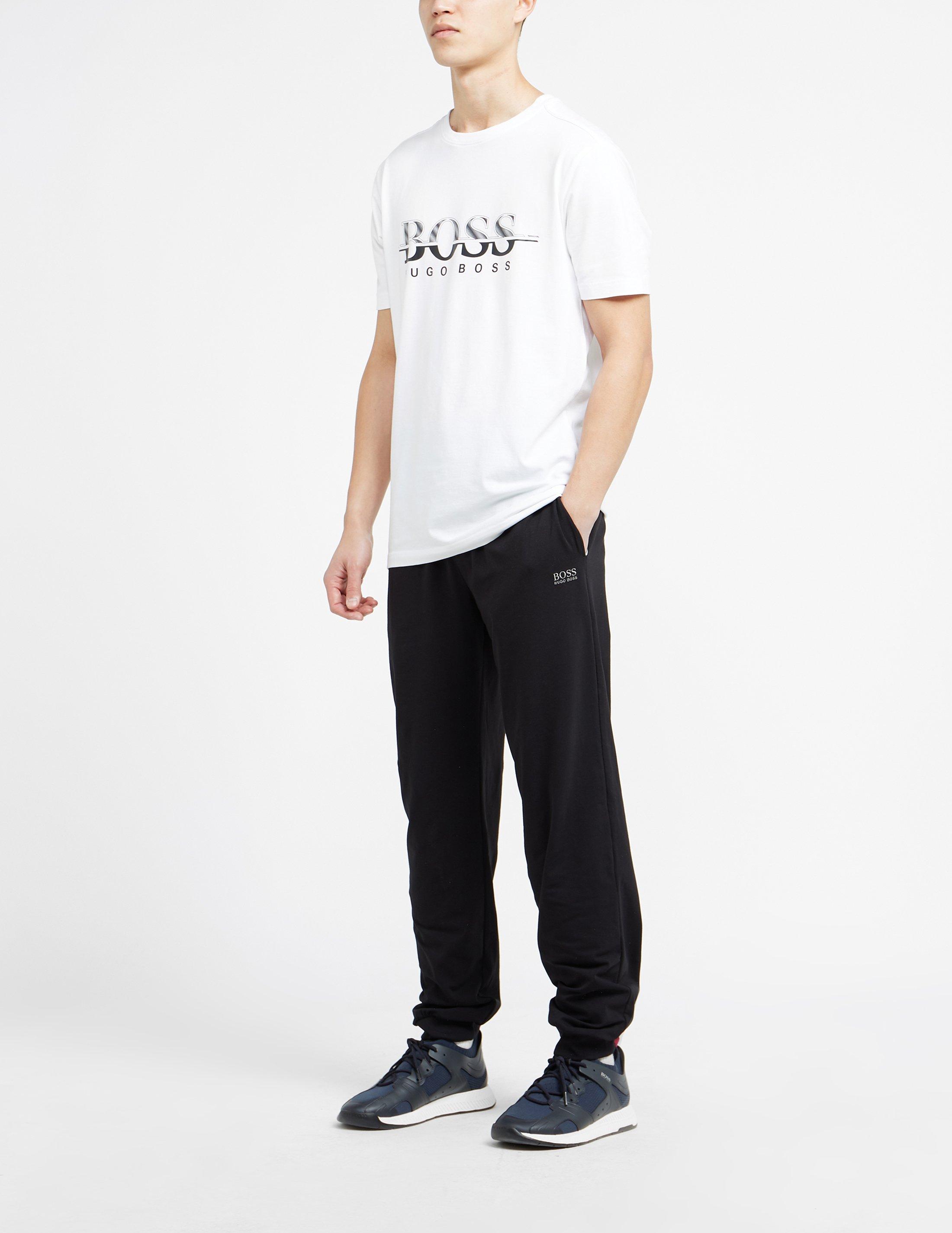 boss cuffed track pants