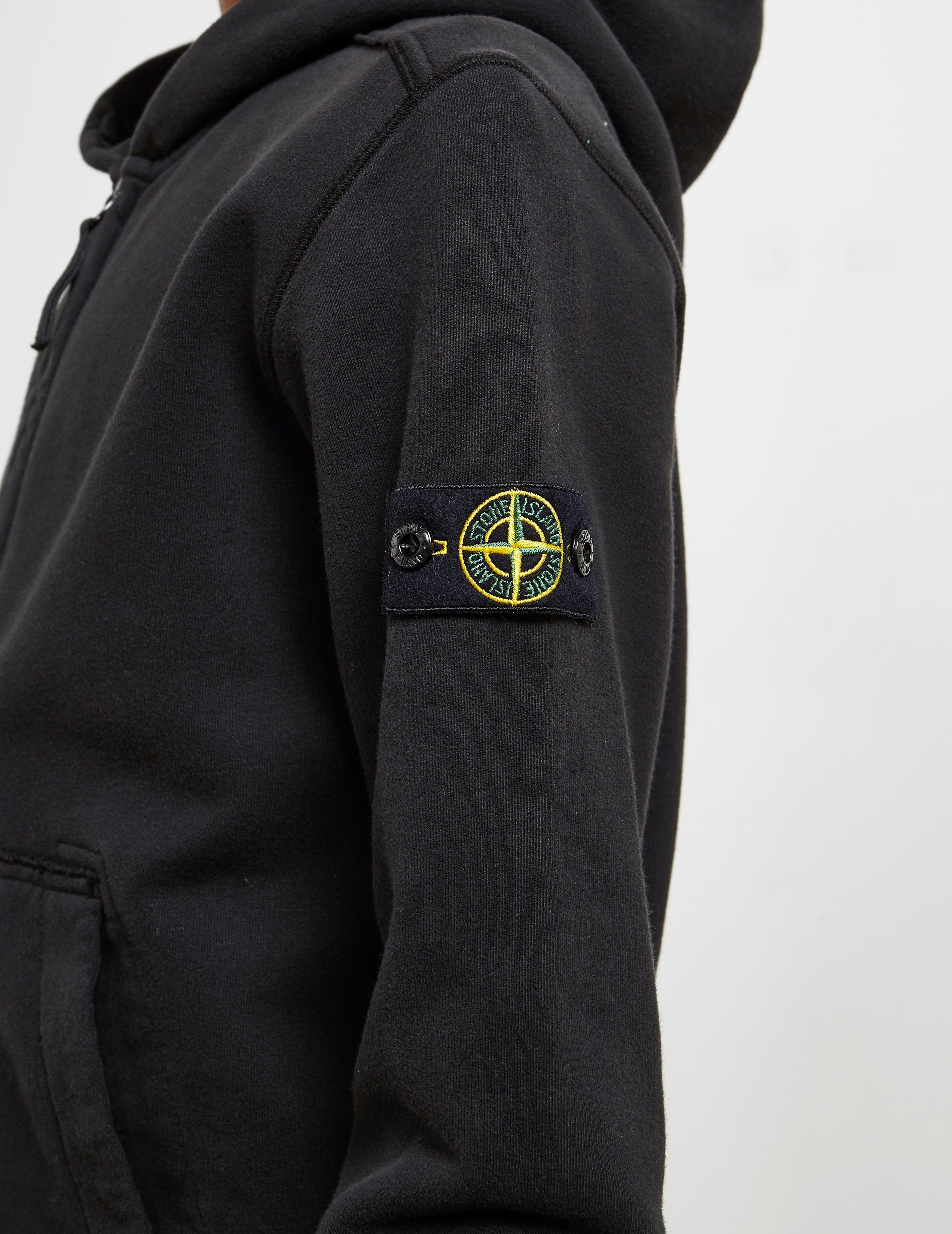 stone island zip hoodie junior