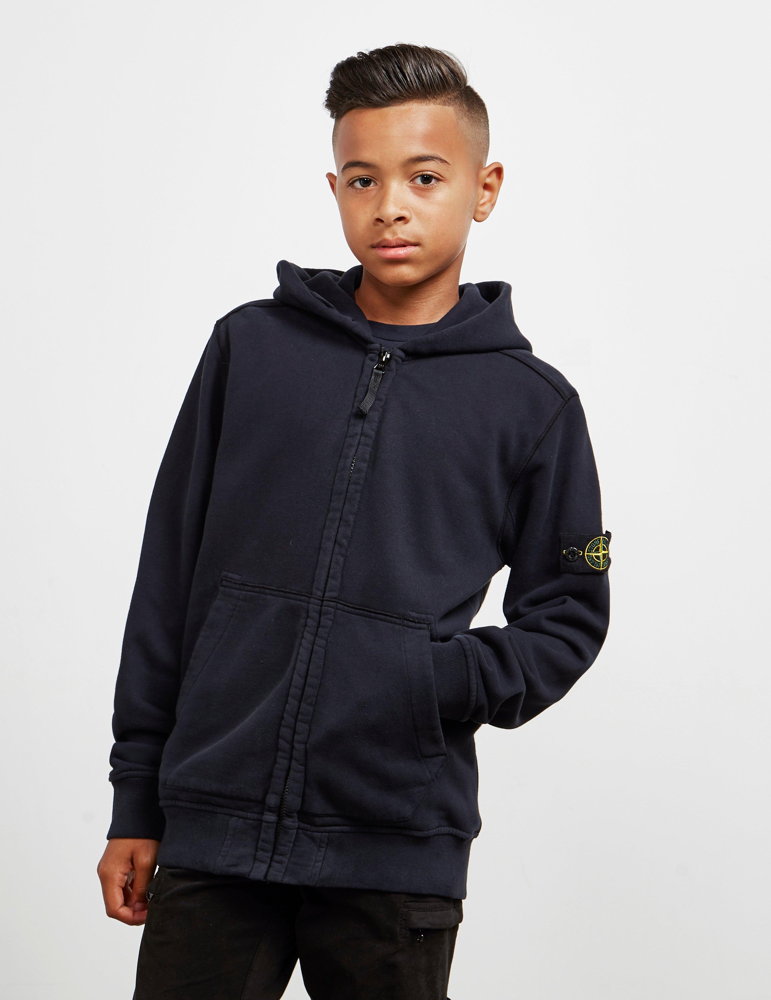 stone island junior zip hoodie