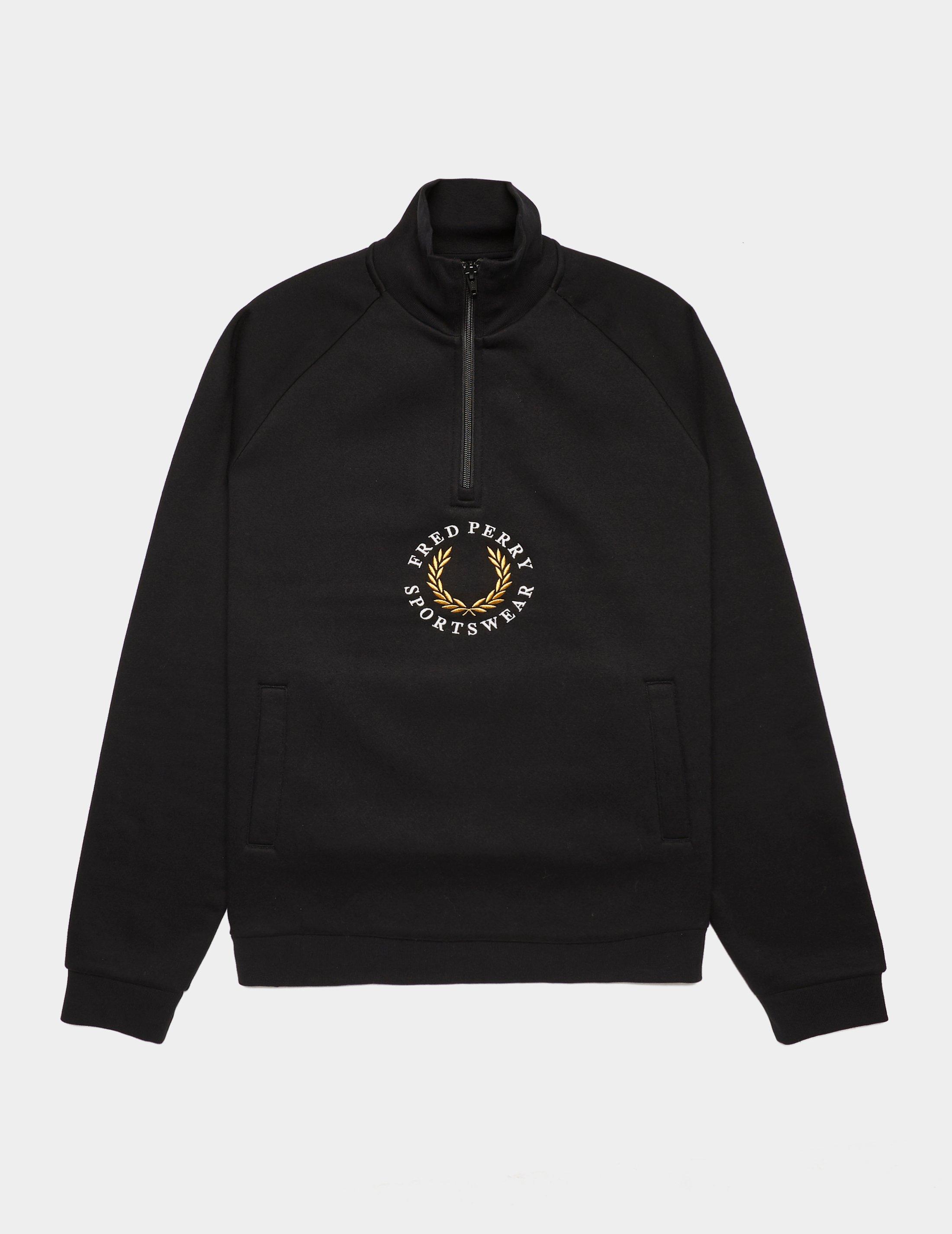 fred perry quarter zip sweatshirt