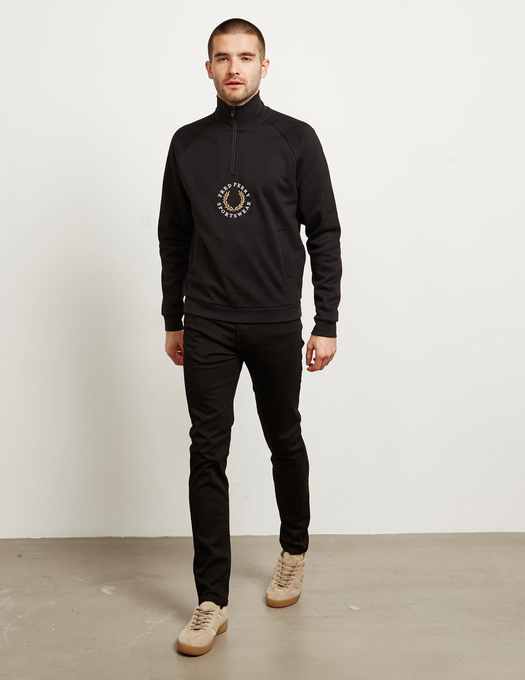 fred perry quarter zip sweatshirt