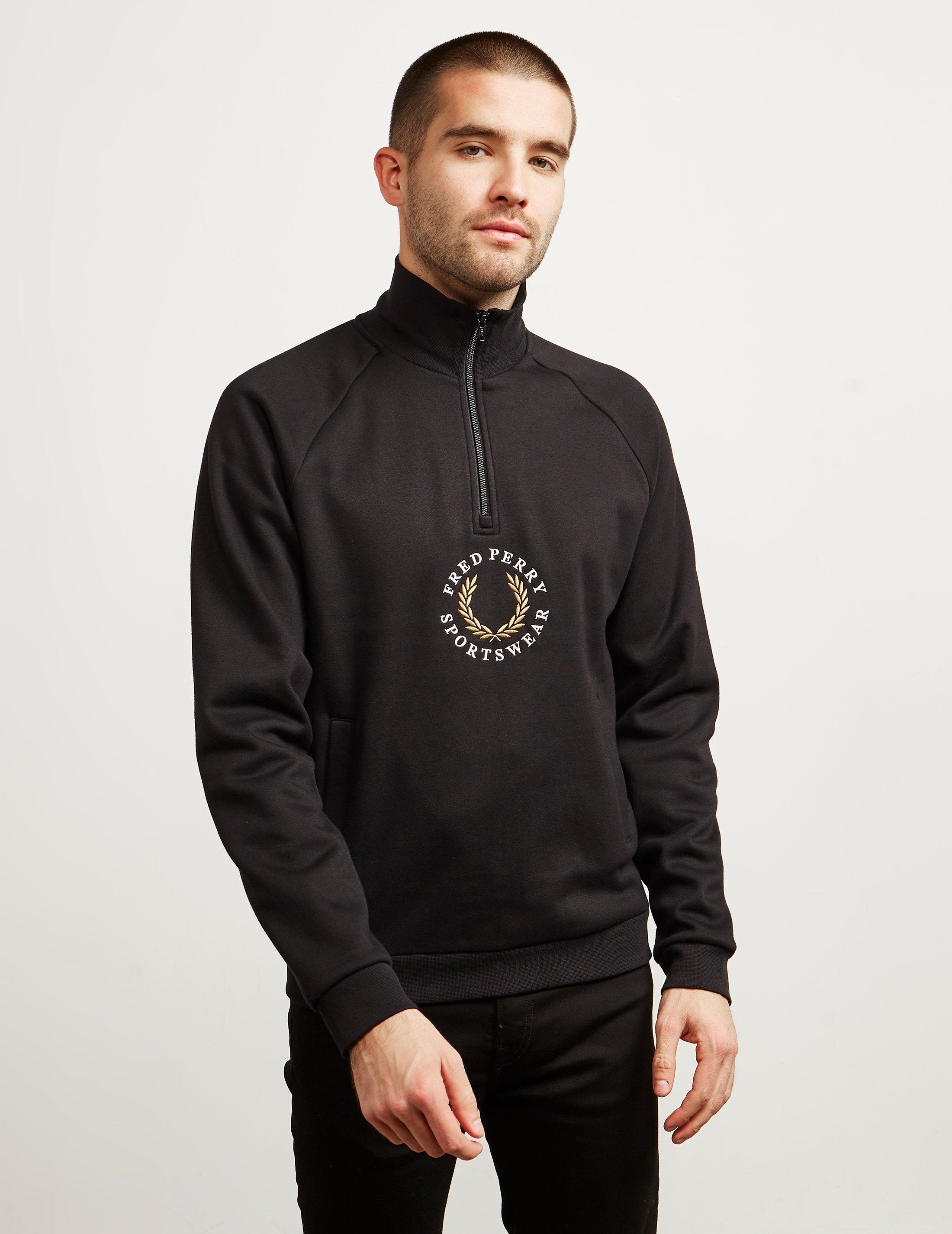 fred perry global branded sweatshirt