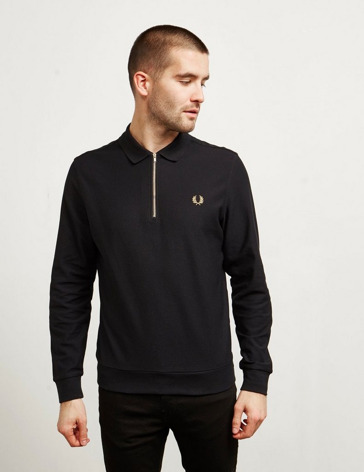 Fred Perry Night Long Sleeve Zip Polo Shirt - Exclusive | Tessuti