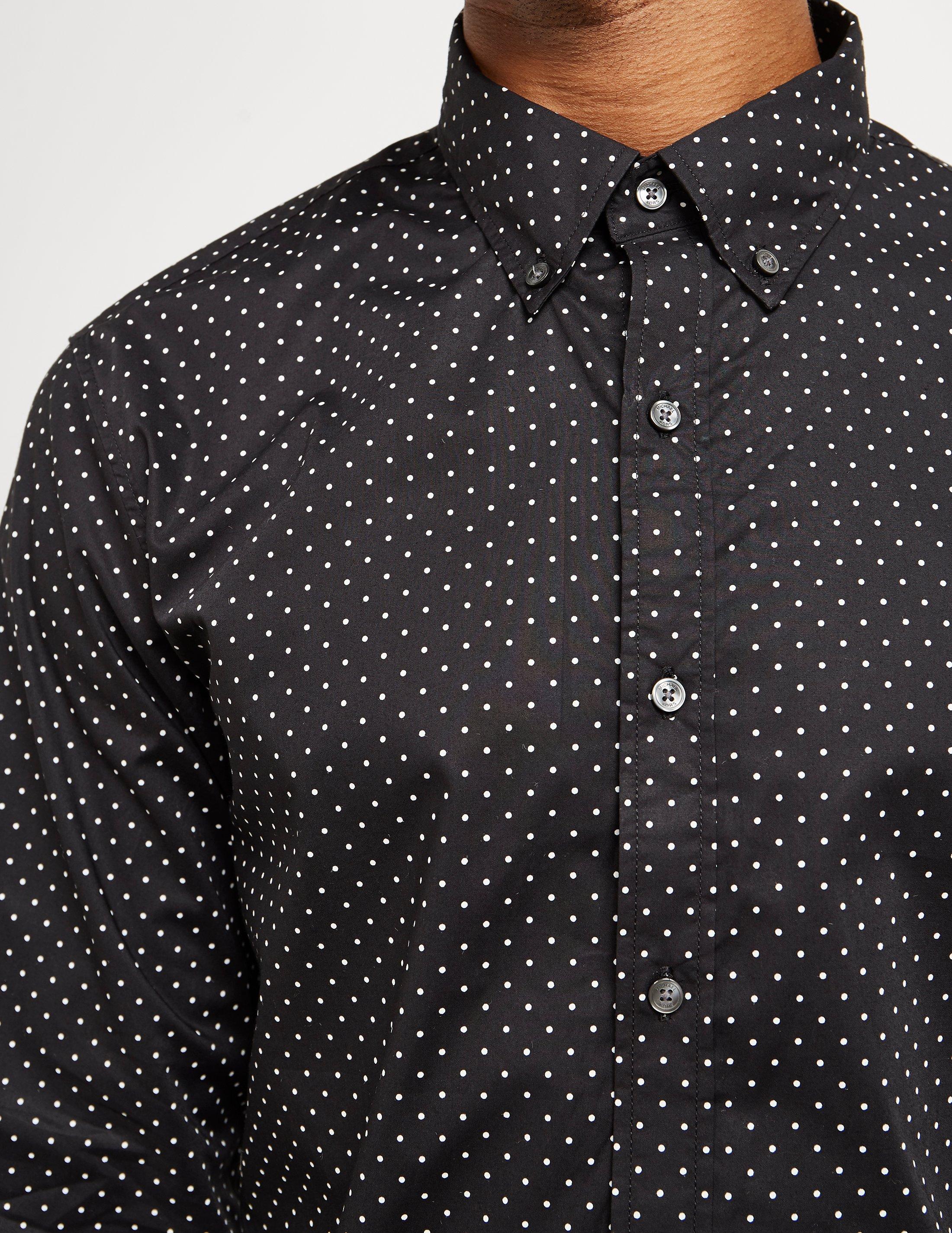 michael kors polka dot shirt