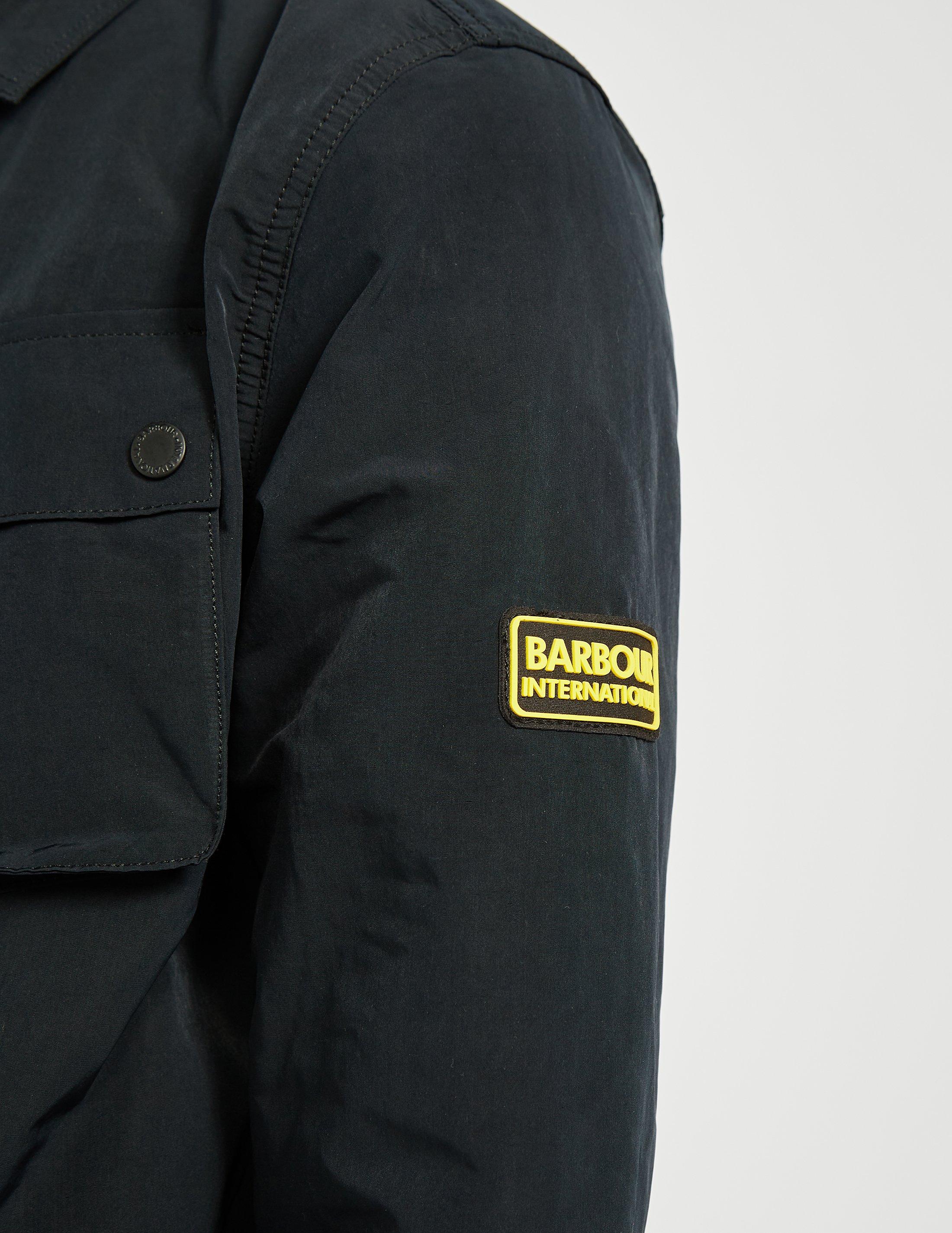 barbour control overshirt