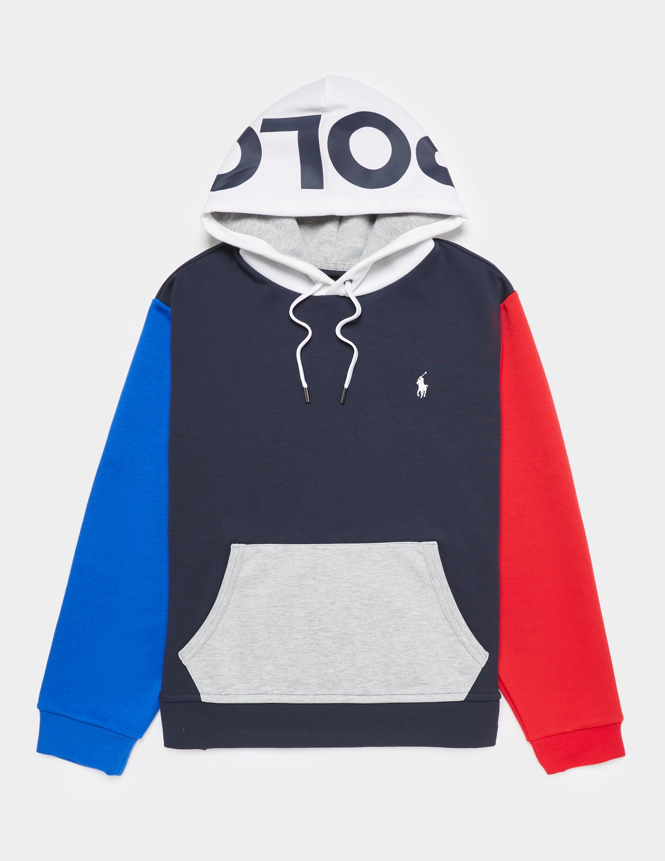 ralph lauren color block hoodie