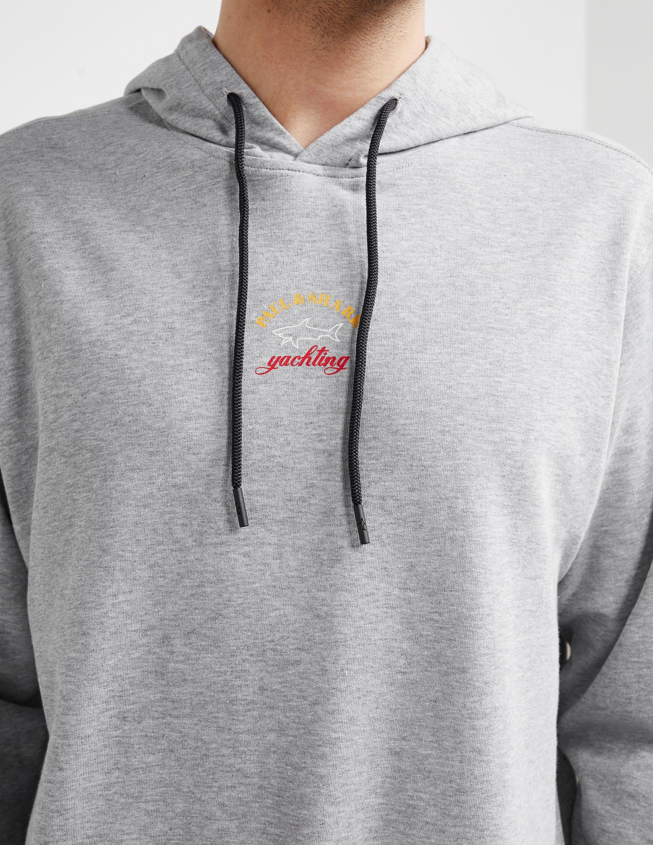 paul and shark overhead logo hoodie