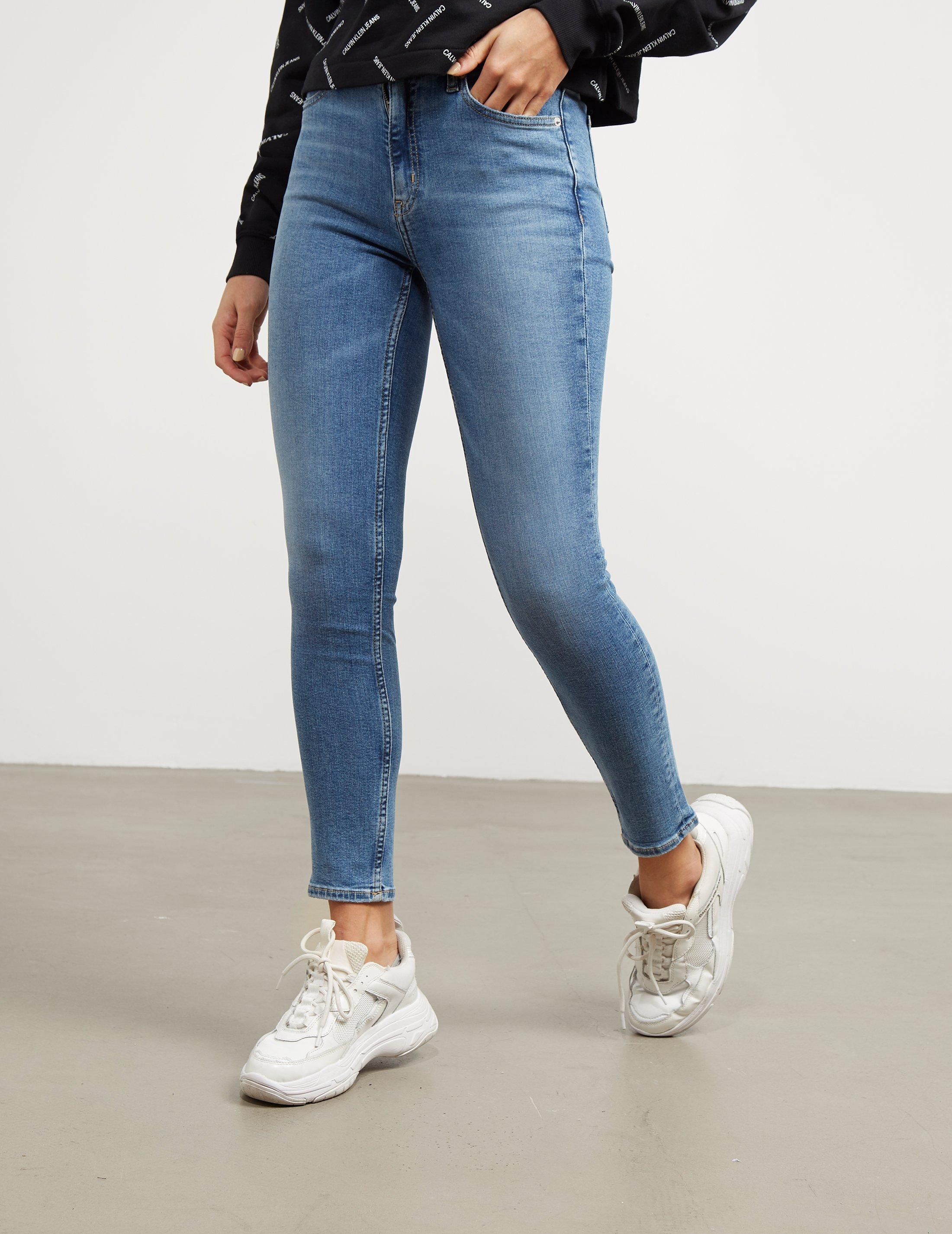 high rise skinny jeans calvin klein