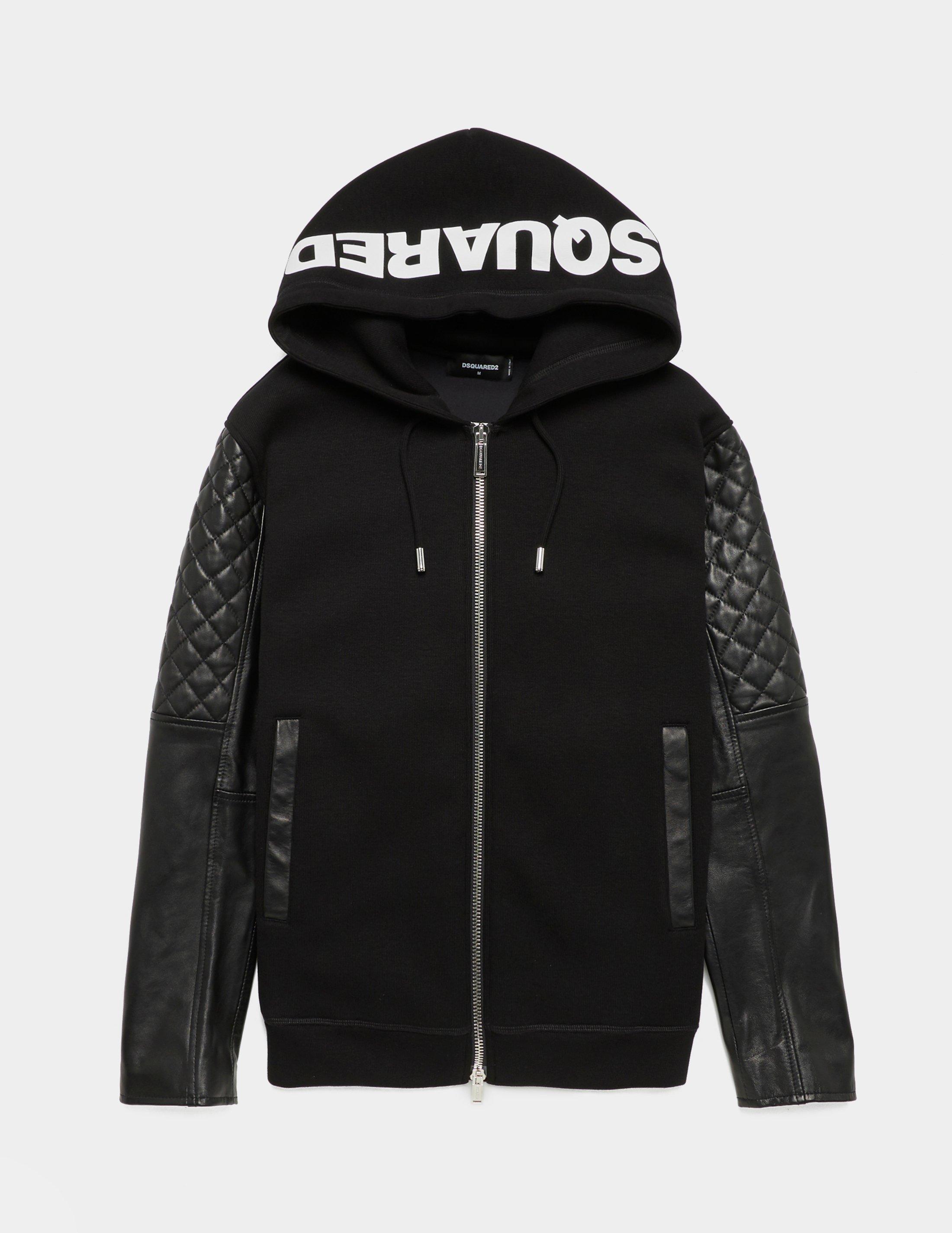 biker zip hoodie