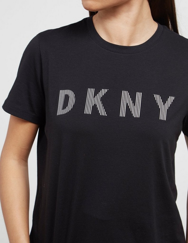 DKNY Sport Stripe Logo Short Sleeve TShirt Tessuti