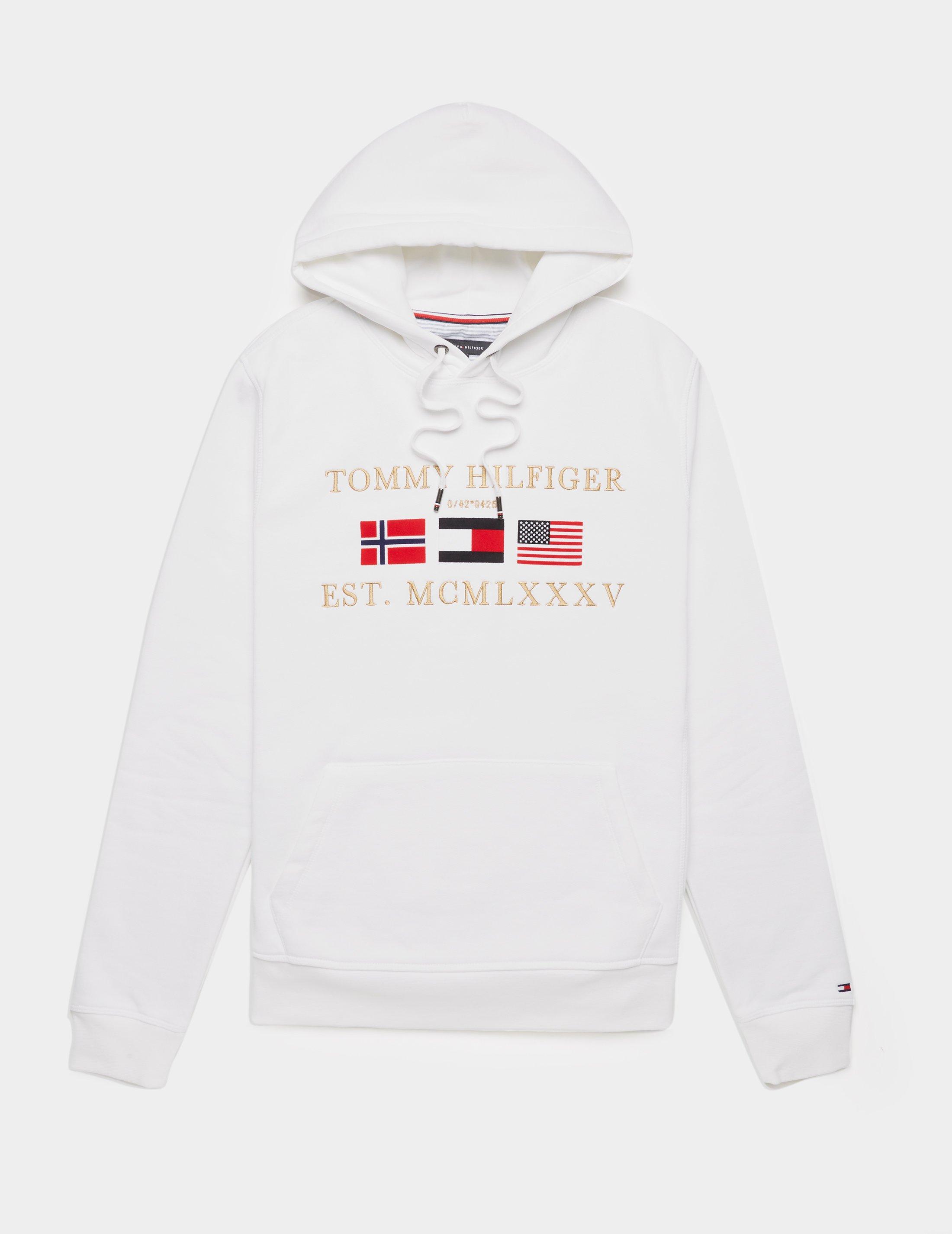 hilfiger white hoodie