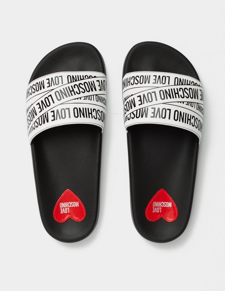 moschino slides on sale
