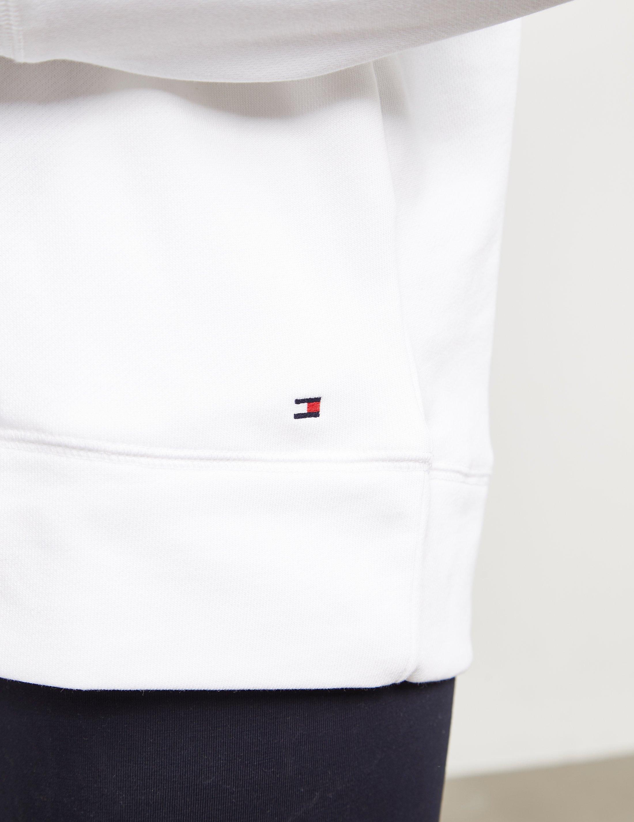 tommy hilfiger tape sweatshirt white