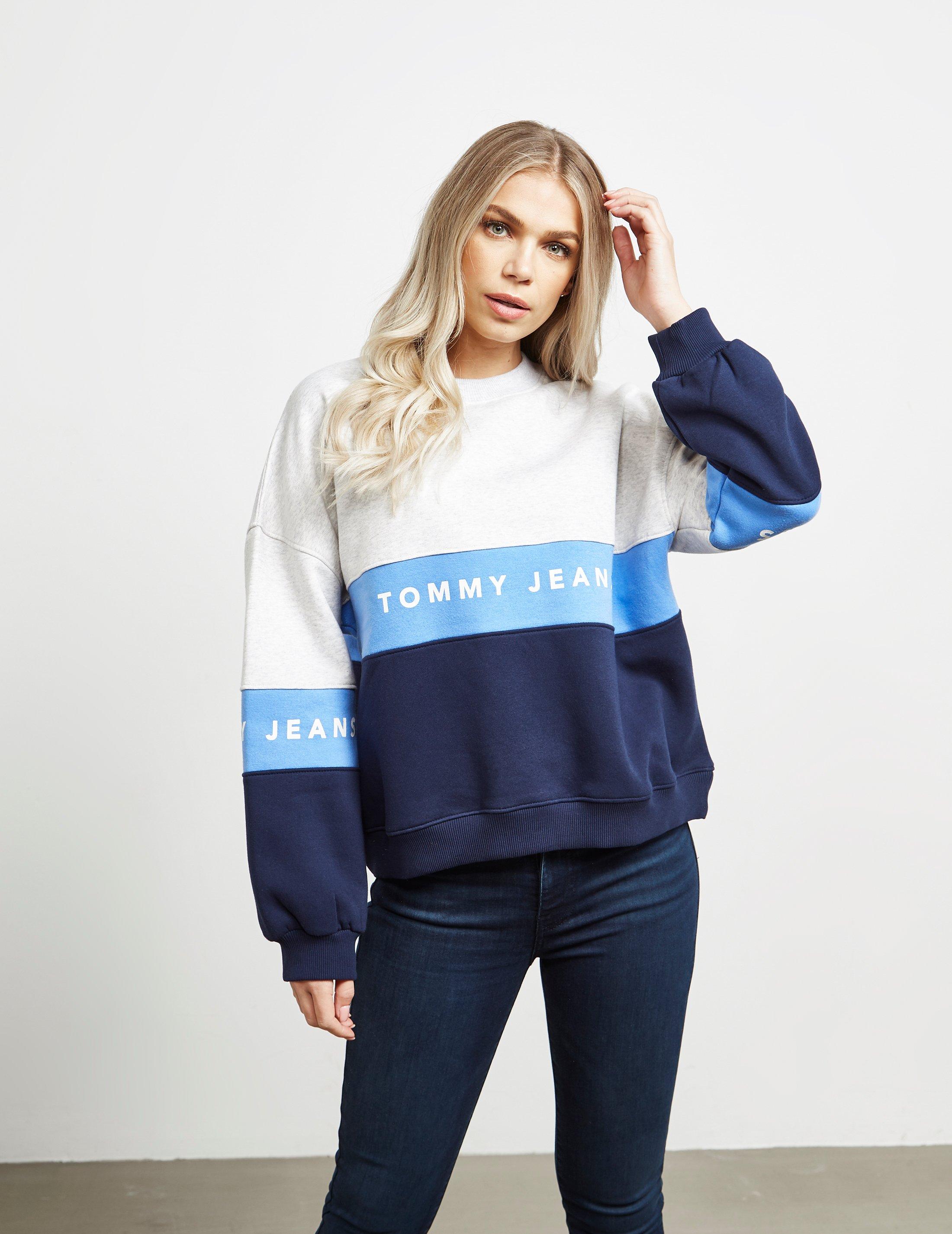 tommy jeans block sweatshirt