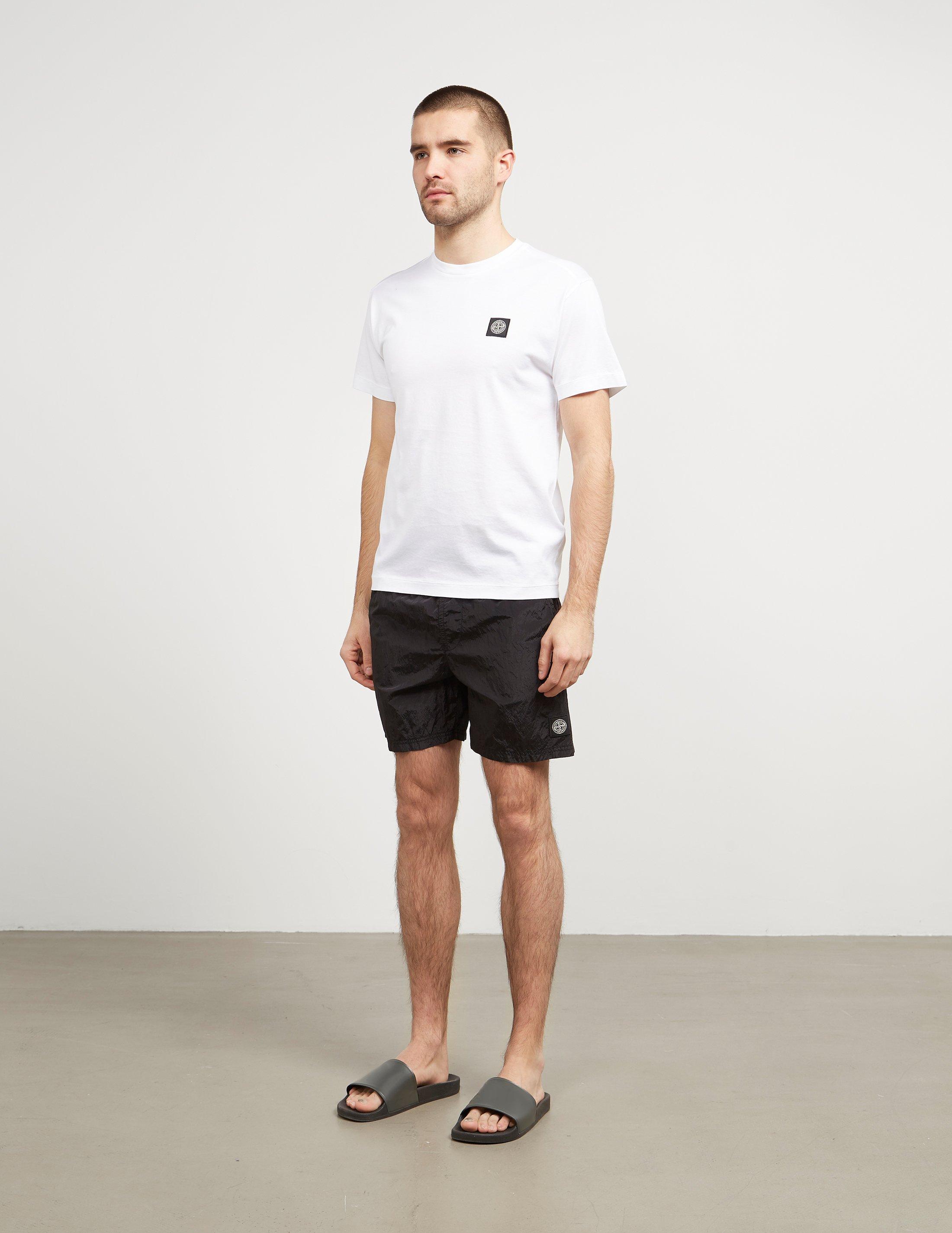 stone island black swim shorts