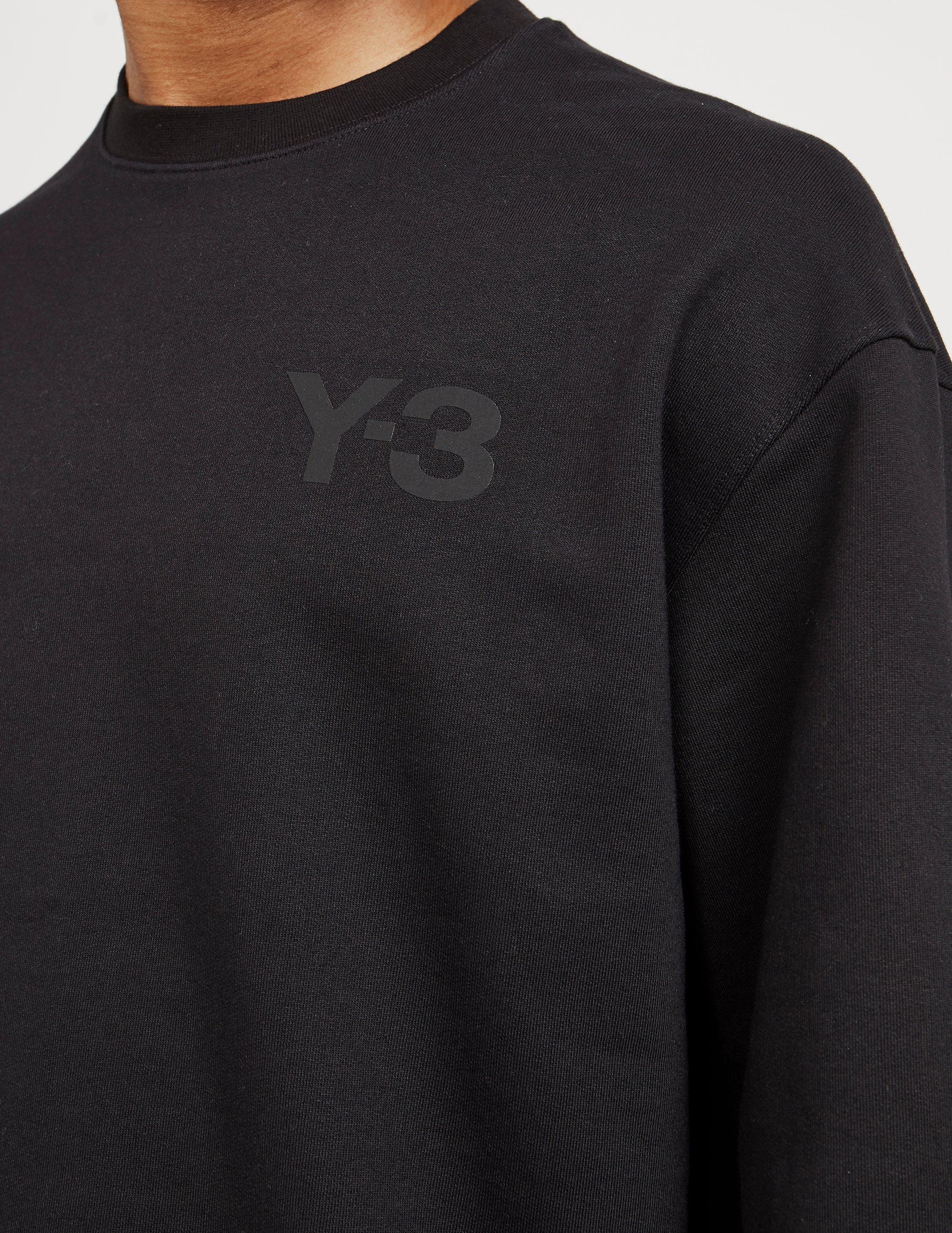 Black Y-3 Tonal Logo Sweatshirt | Tessuti