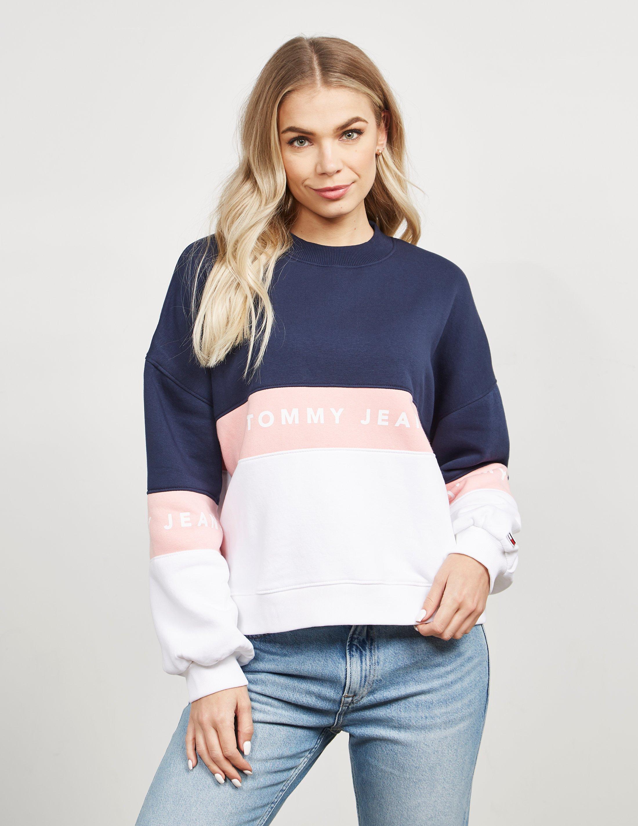 colour block sweatshirt womens