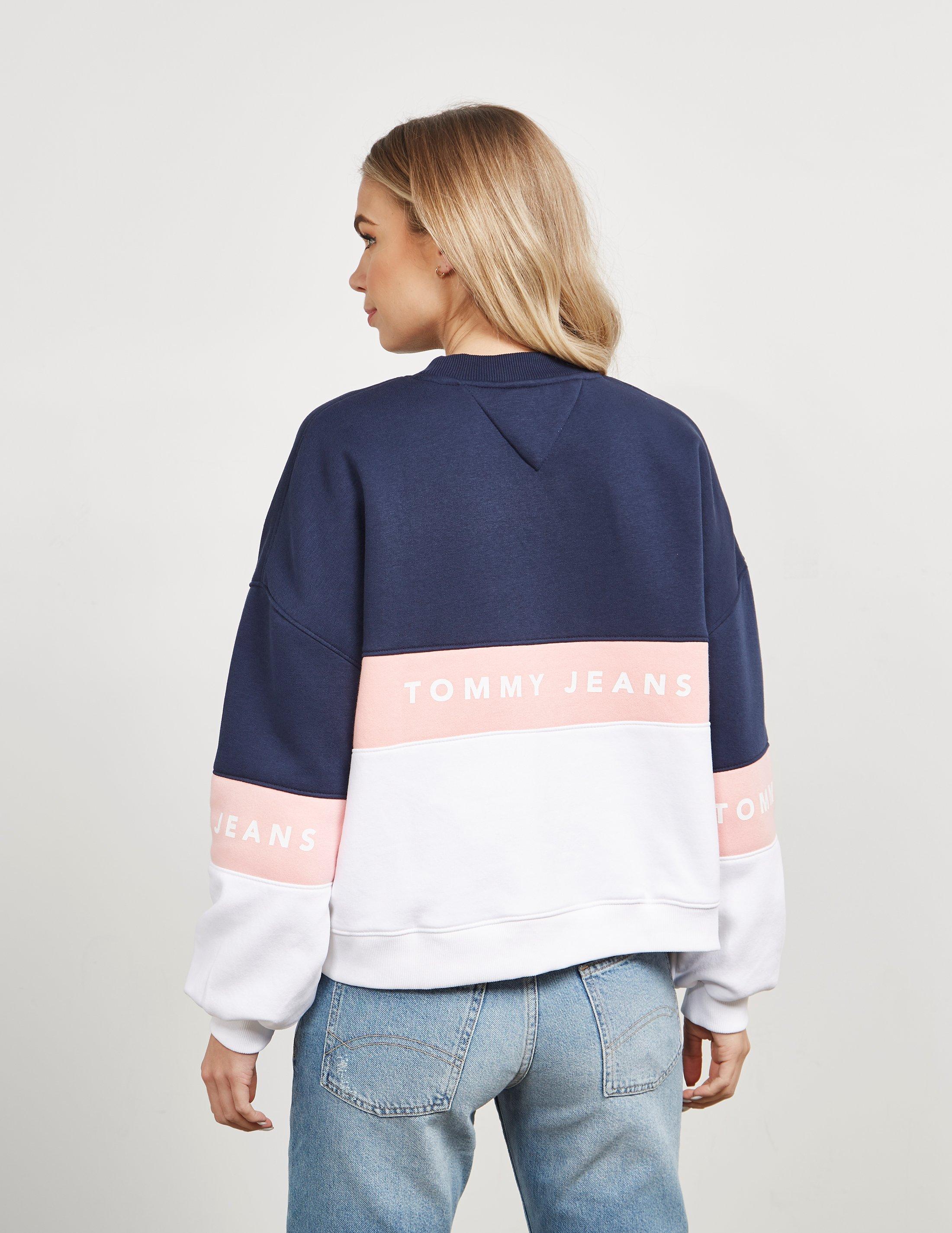 tommy jeans block sweatshirt