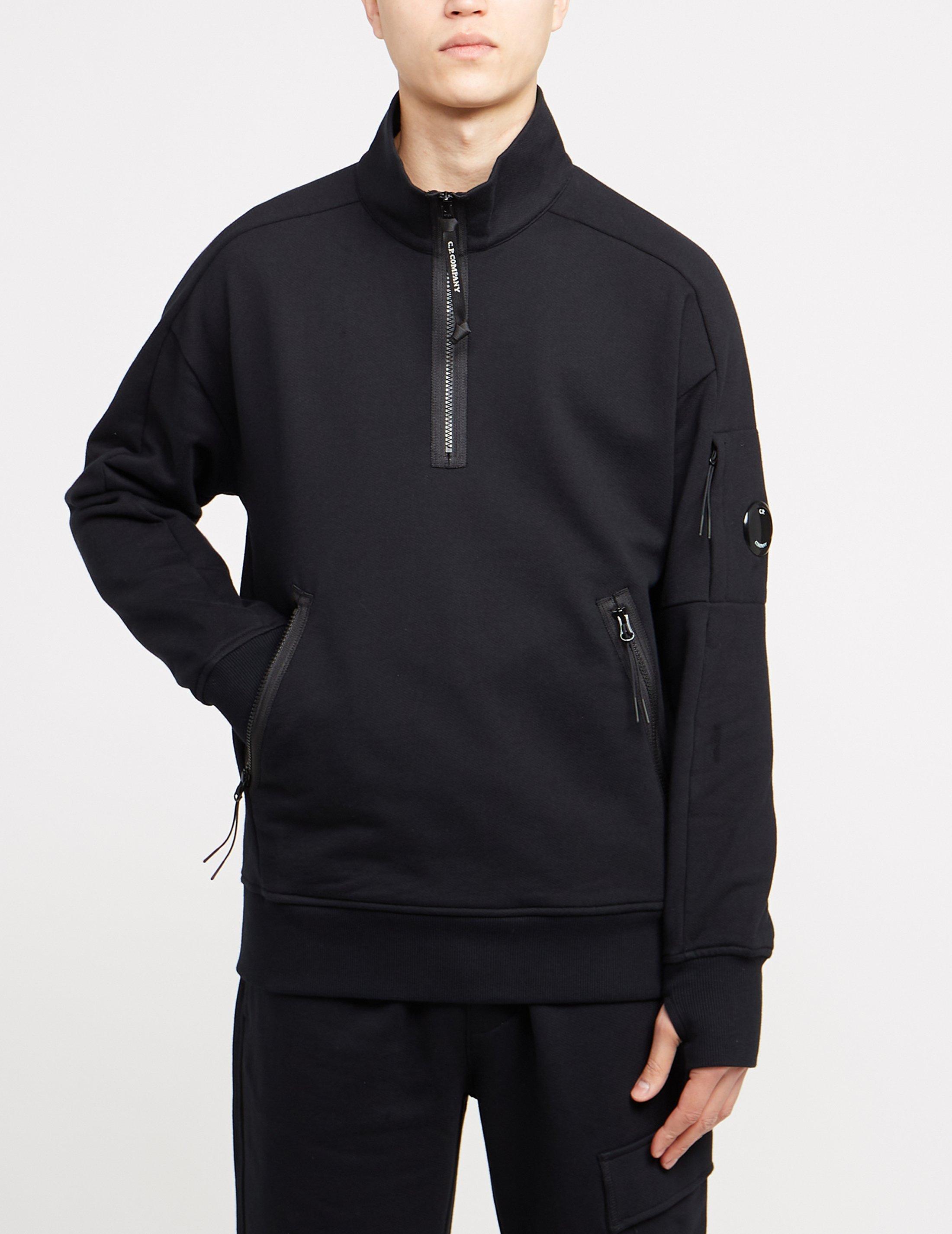 cp company quarter zip sweatshirt