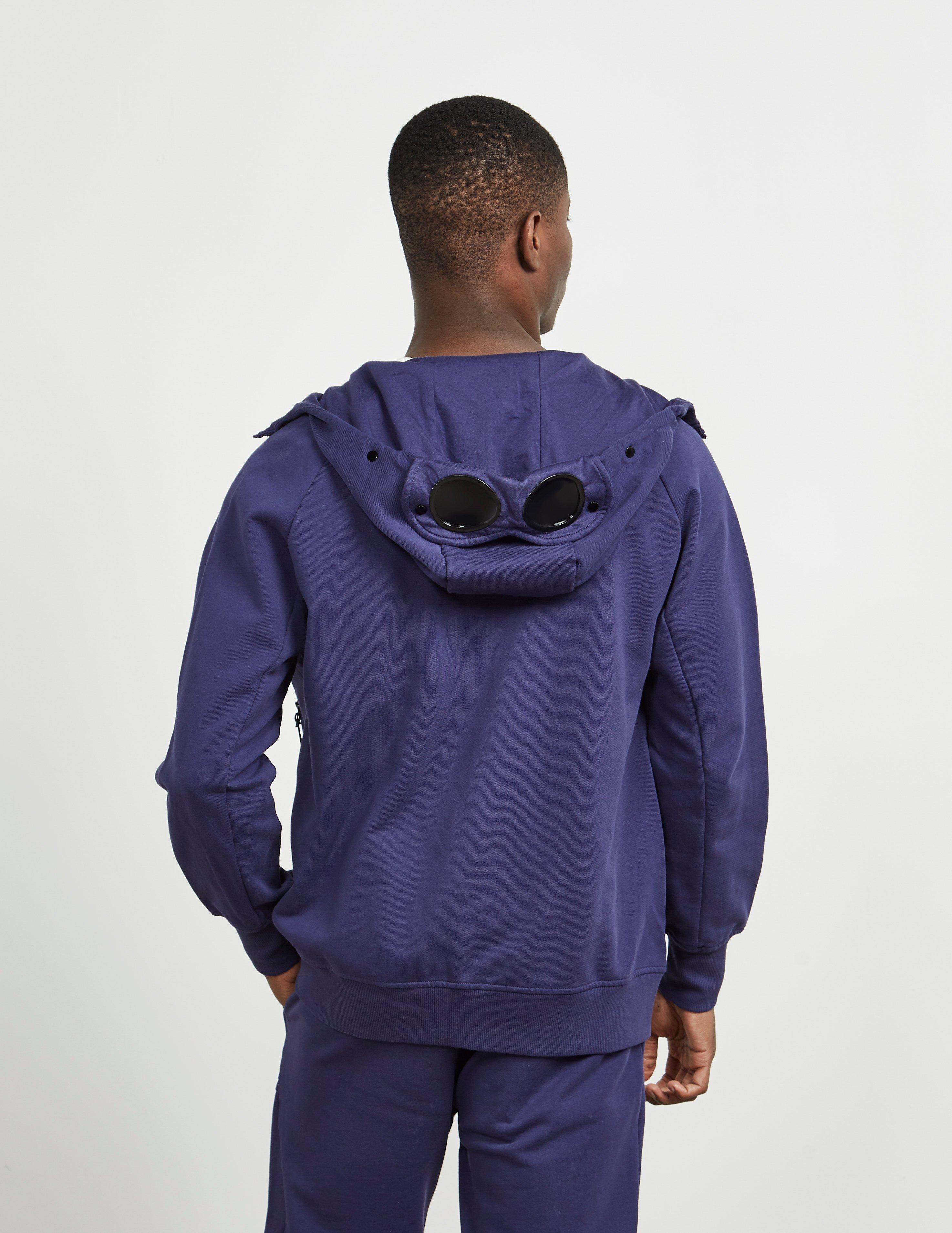 cp company goggle full zip hoodie