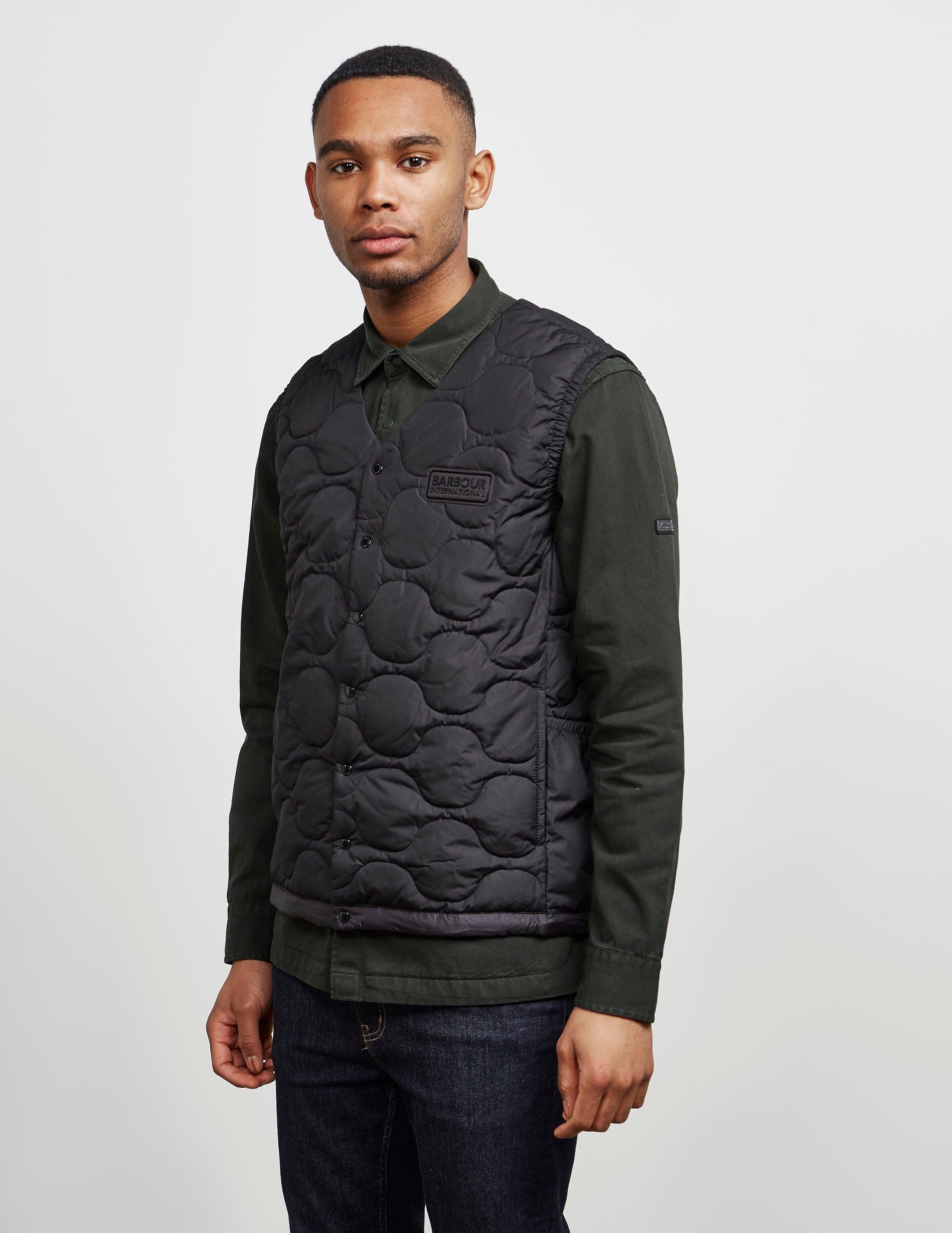 barbour padded gilet