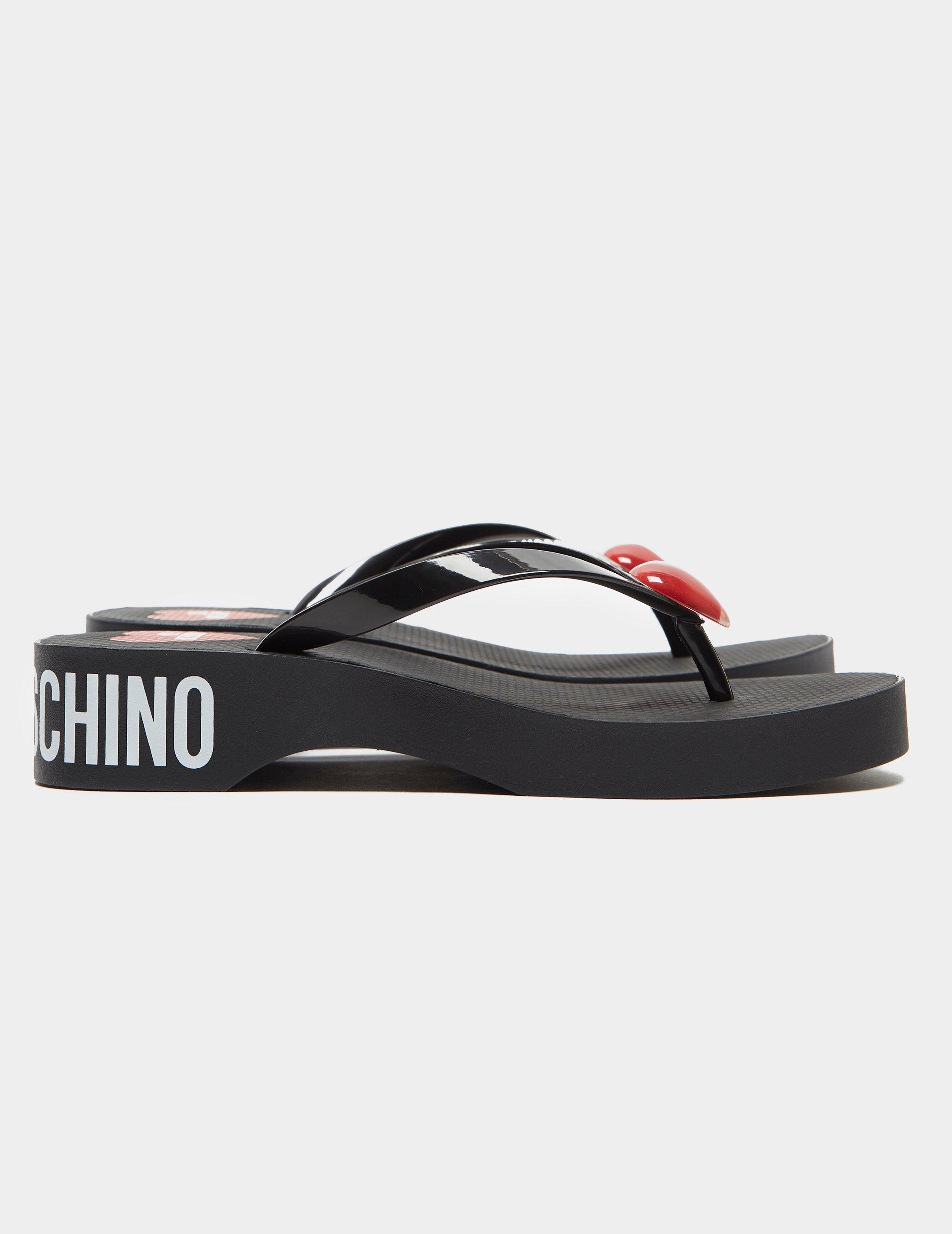 moschino flip flops