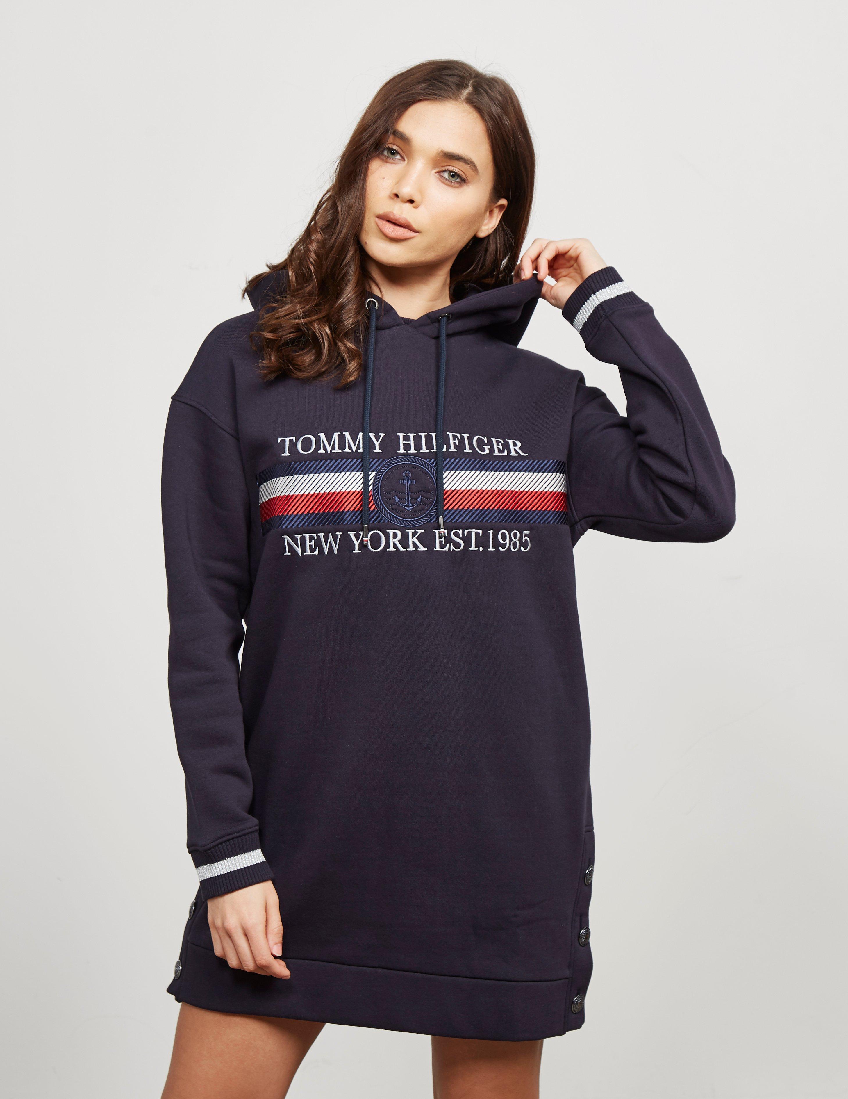 tommy icon hoodie dress