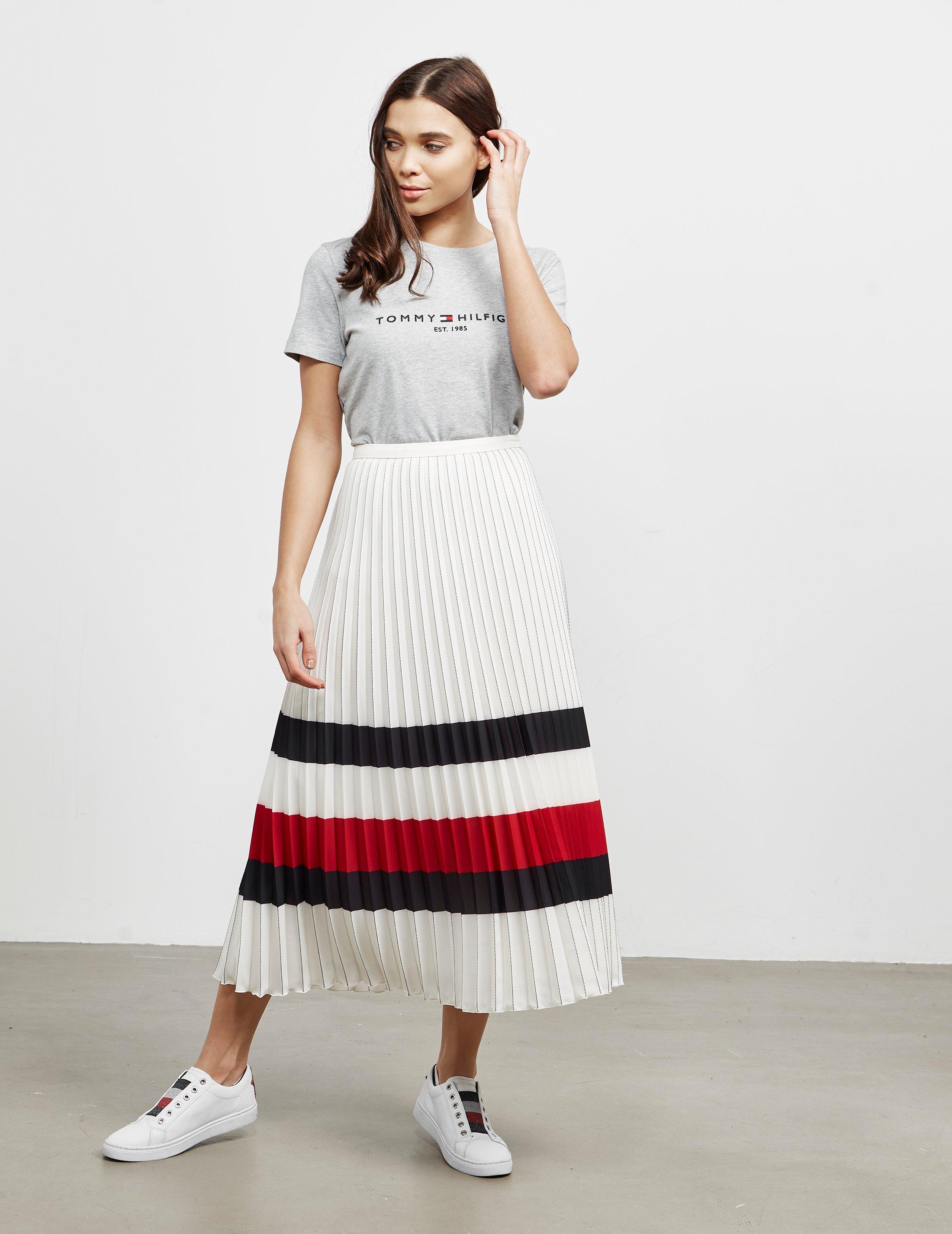 tommy jeans pleated skirt