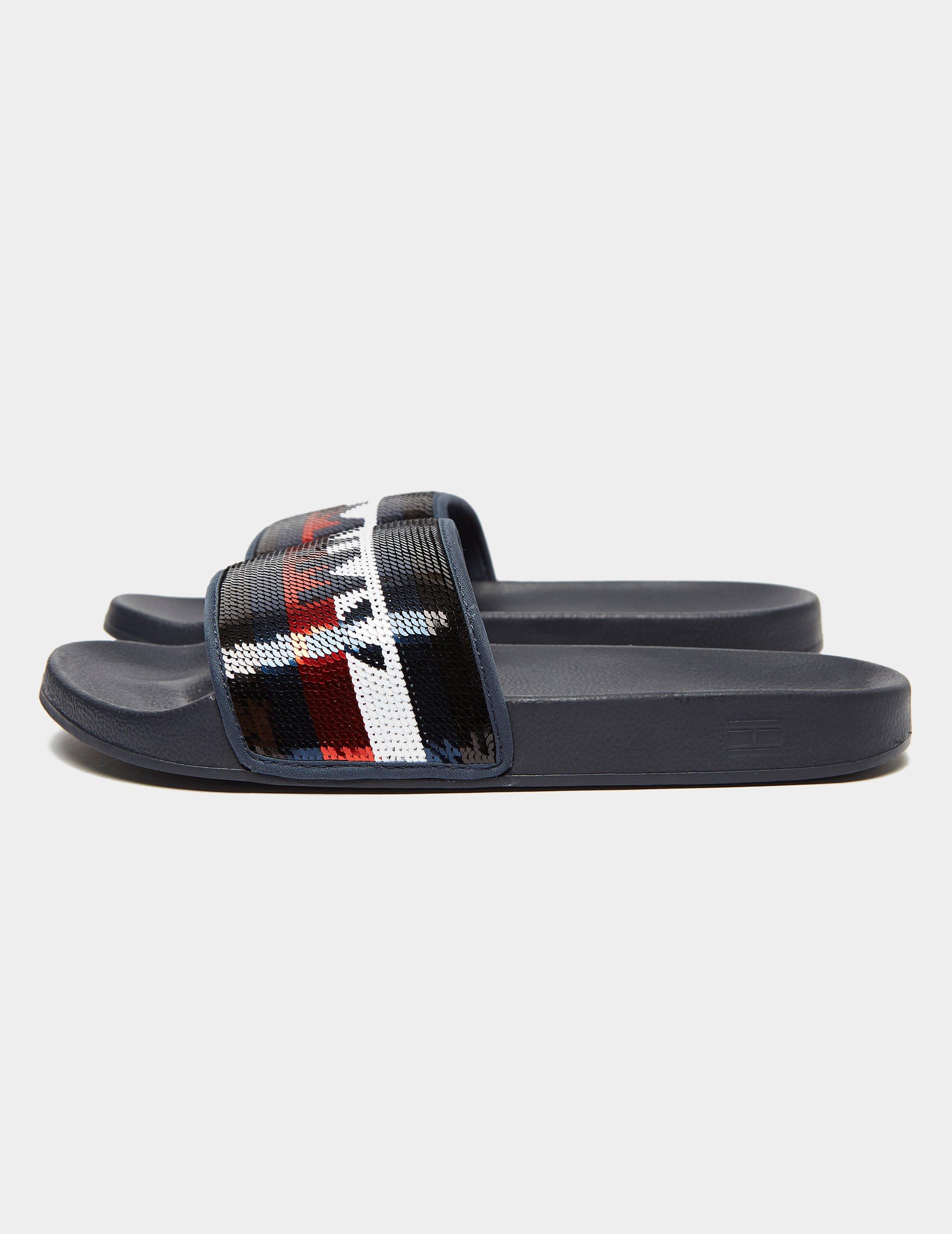 tommy hilfiger sequin sliders