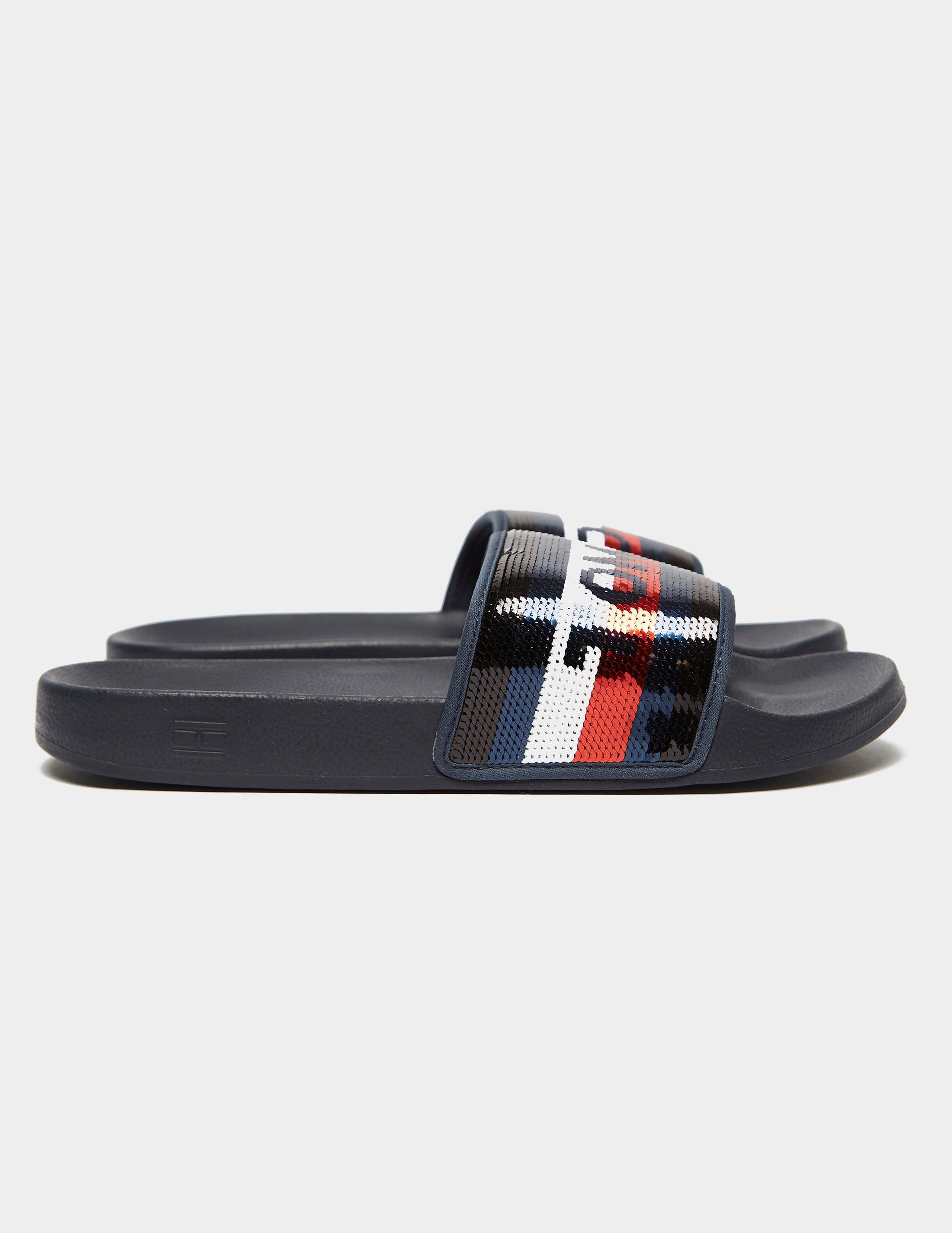 tommy hilfiger sequin sliders