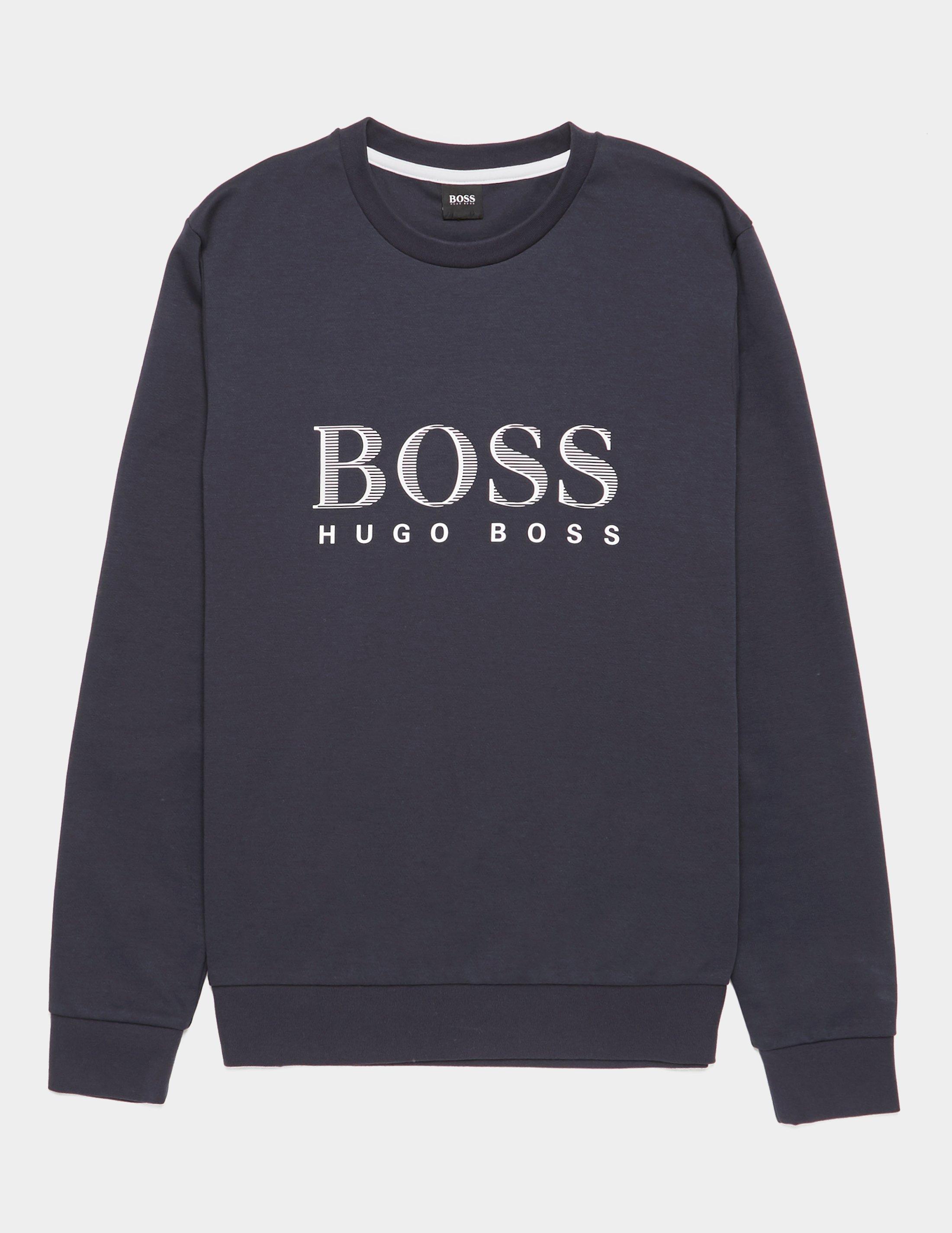 hugo boss logo crew sweatshirt