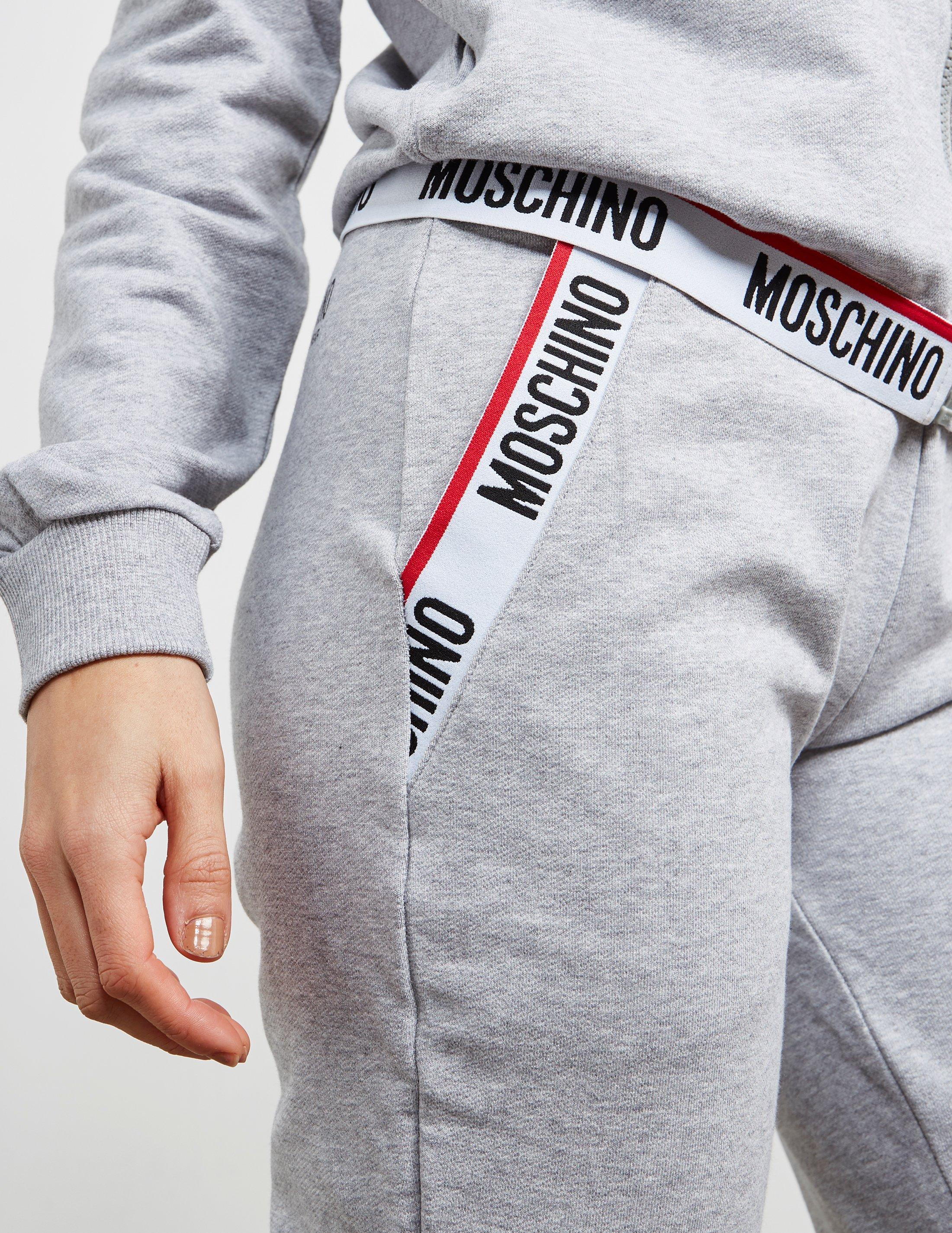 moschino tape cuffed track pants