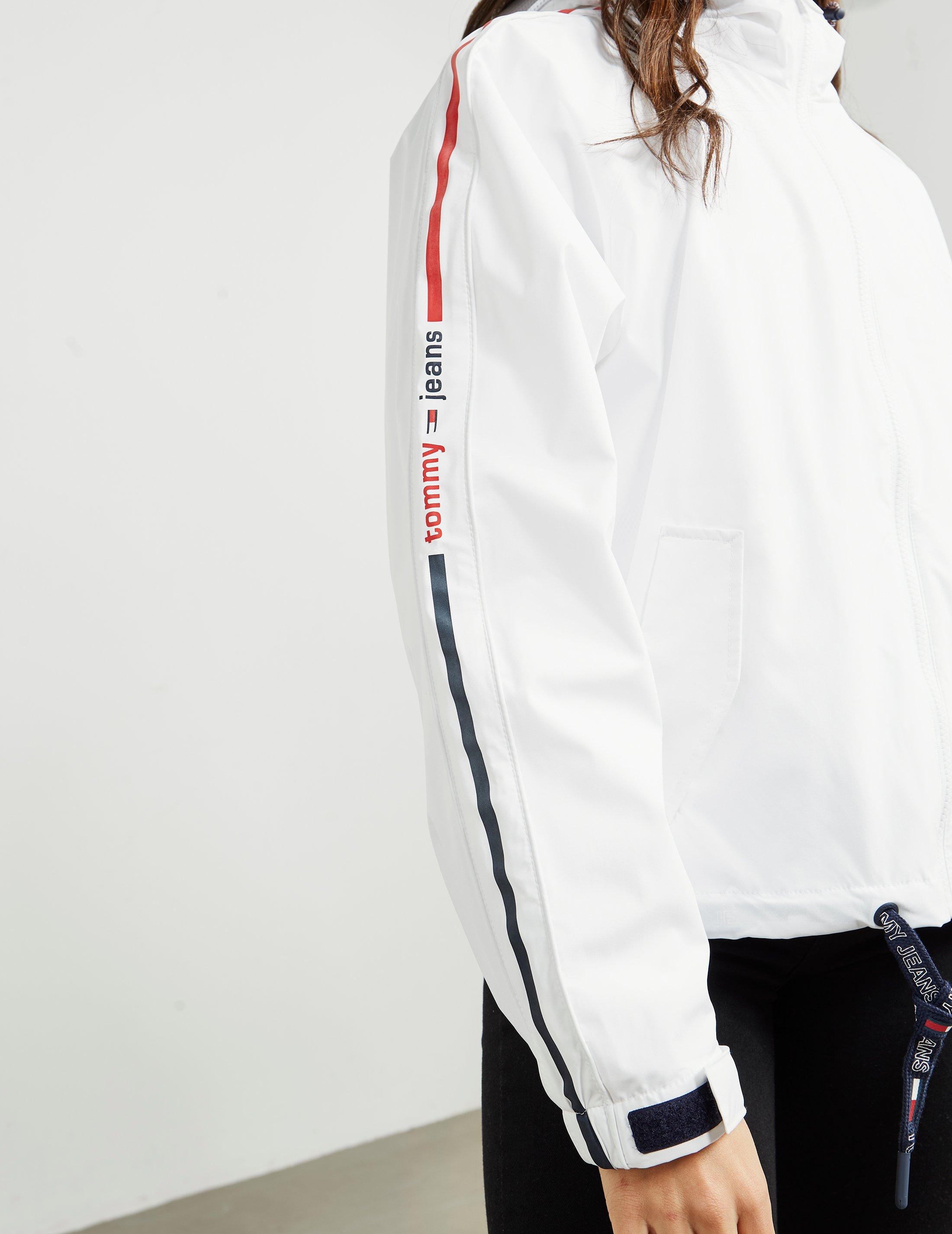 tommy jeans white windbreaker