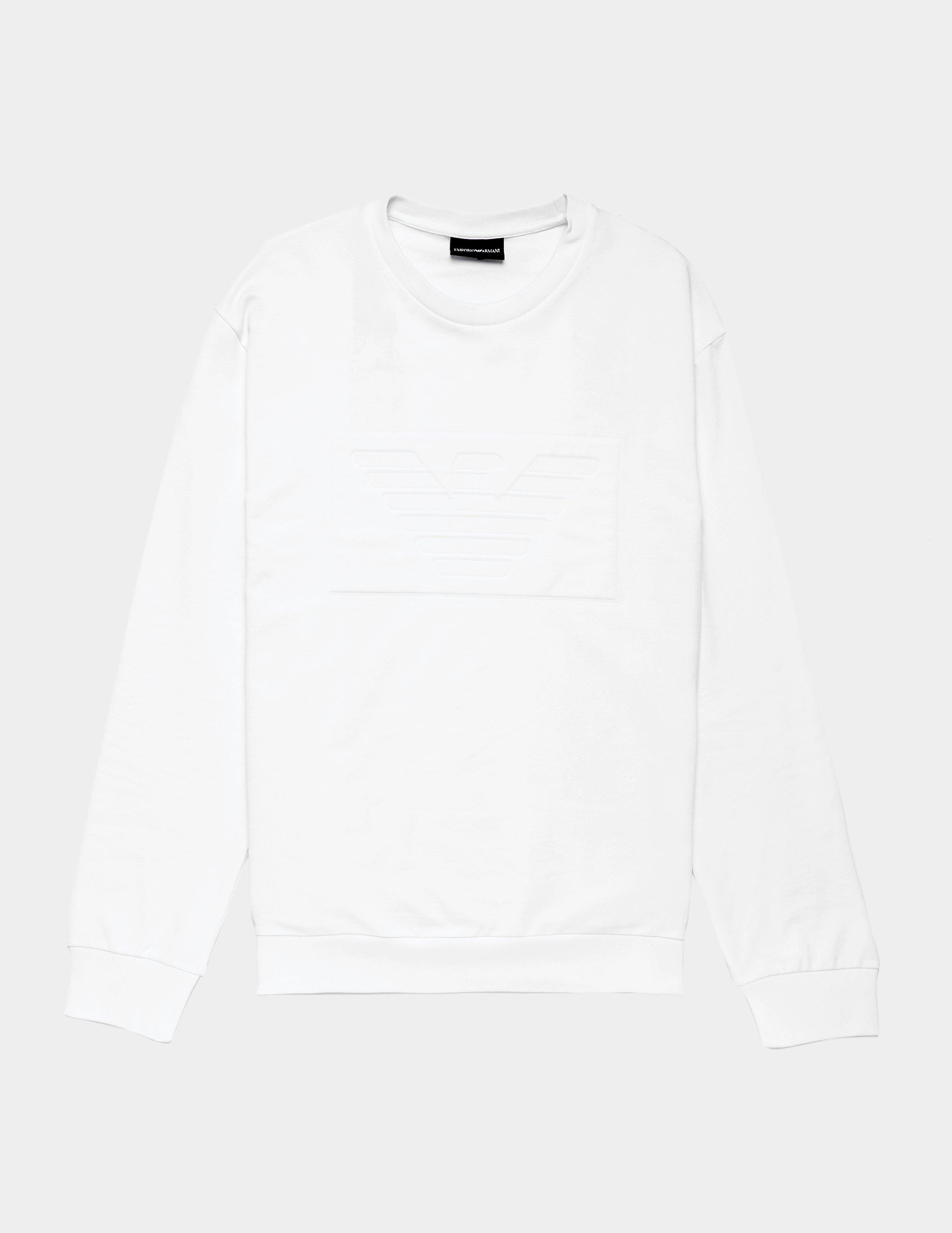 white armani sweatshirt