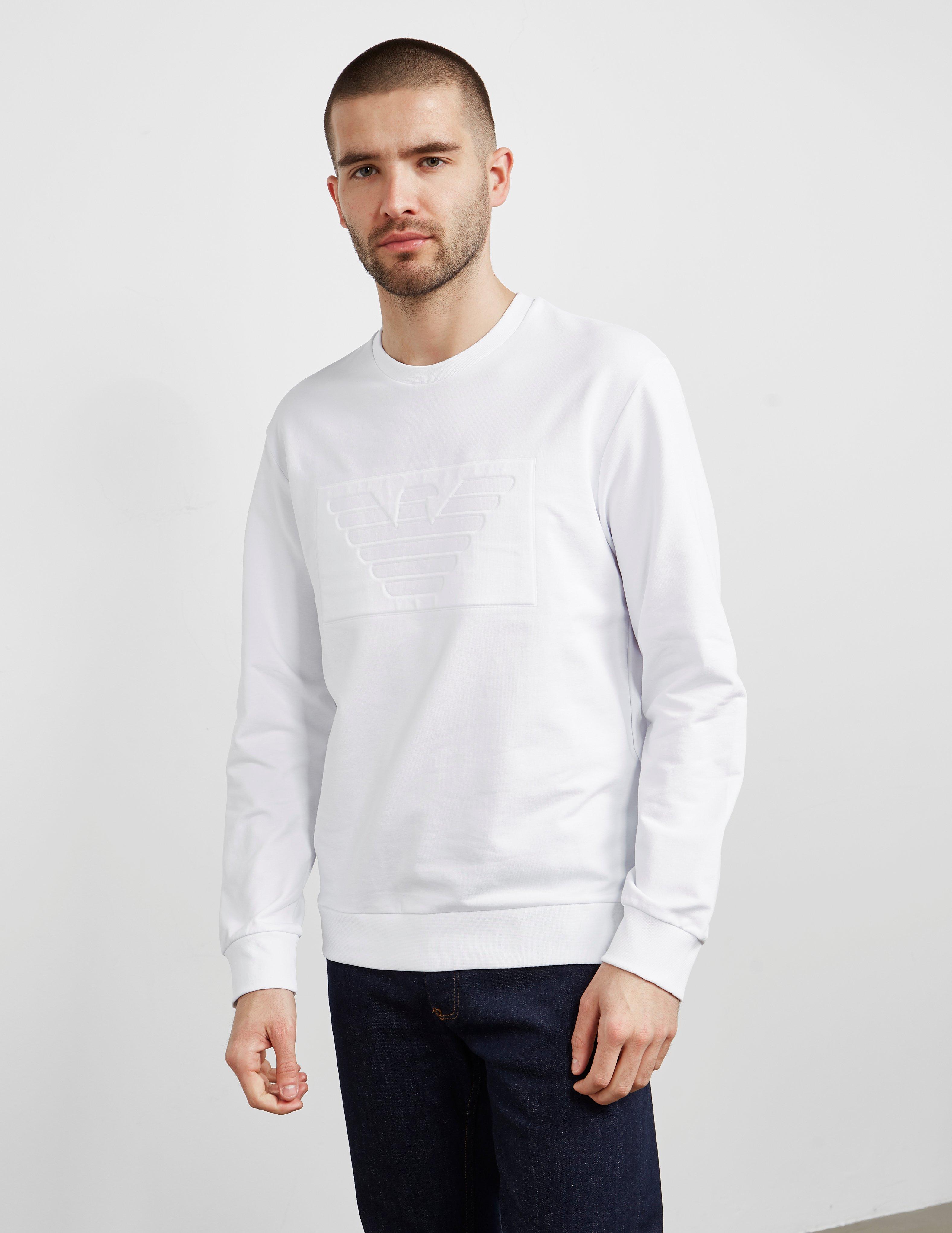 emporio armani embossed eagle sweatshirt