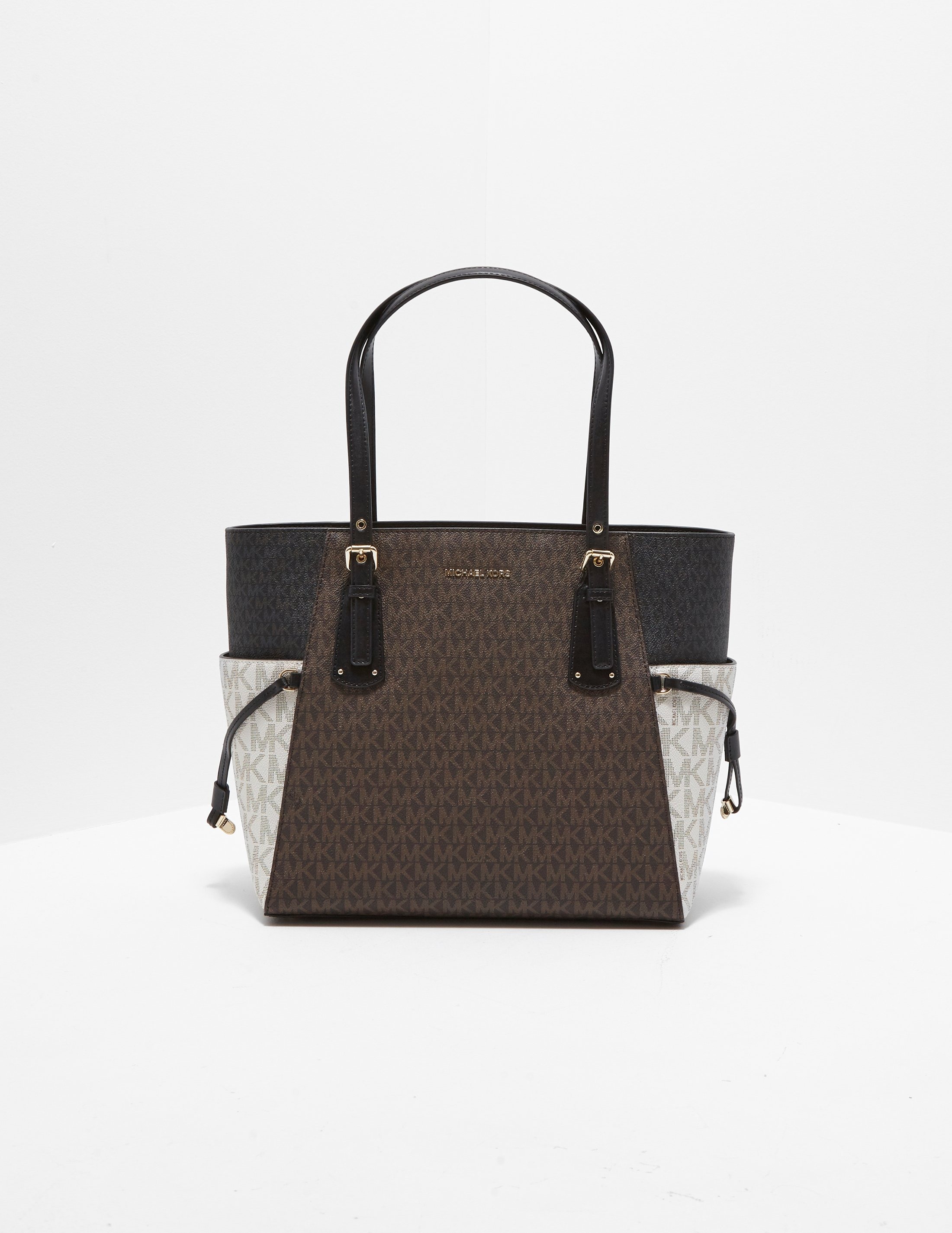 michael kors voyager east west tote brown