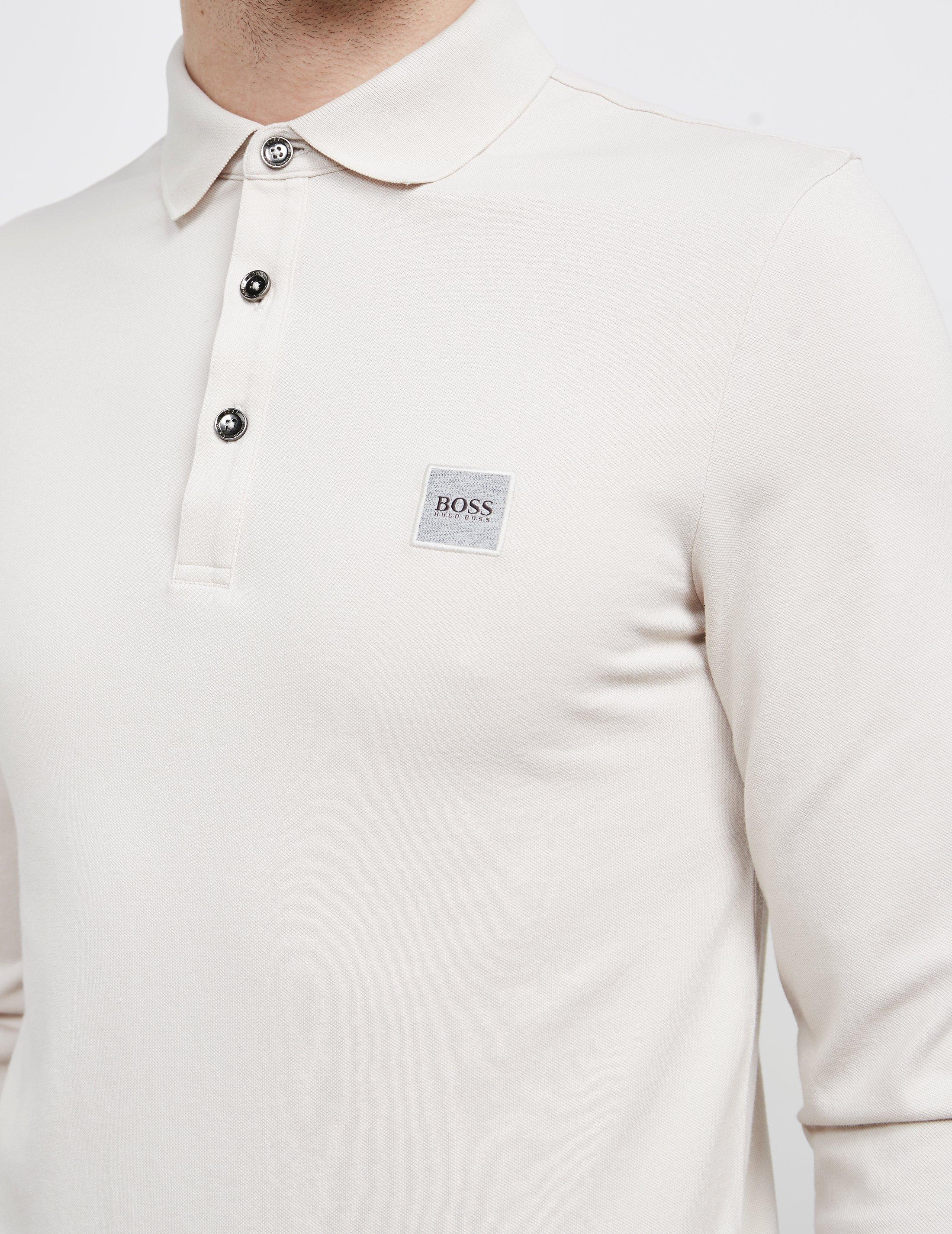 boss passerby long sleeve polo