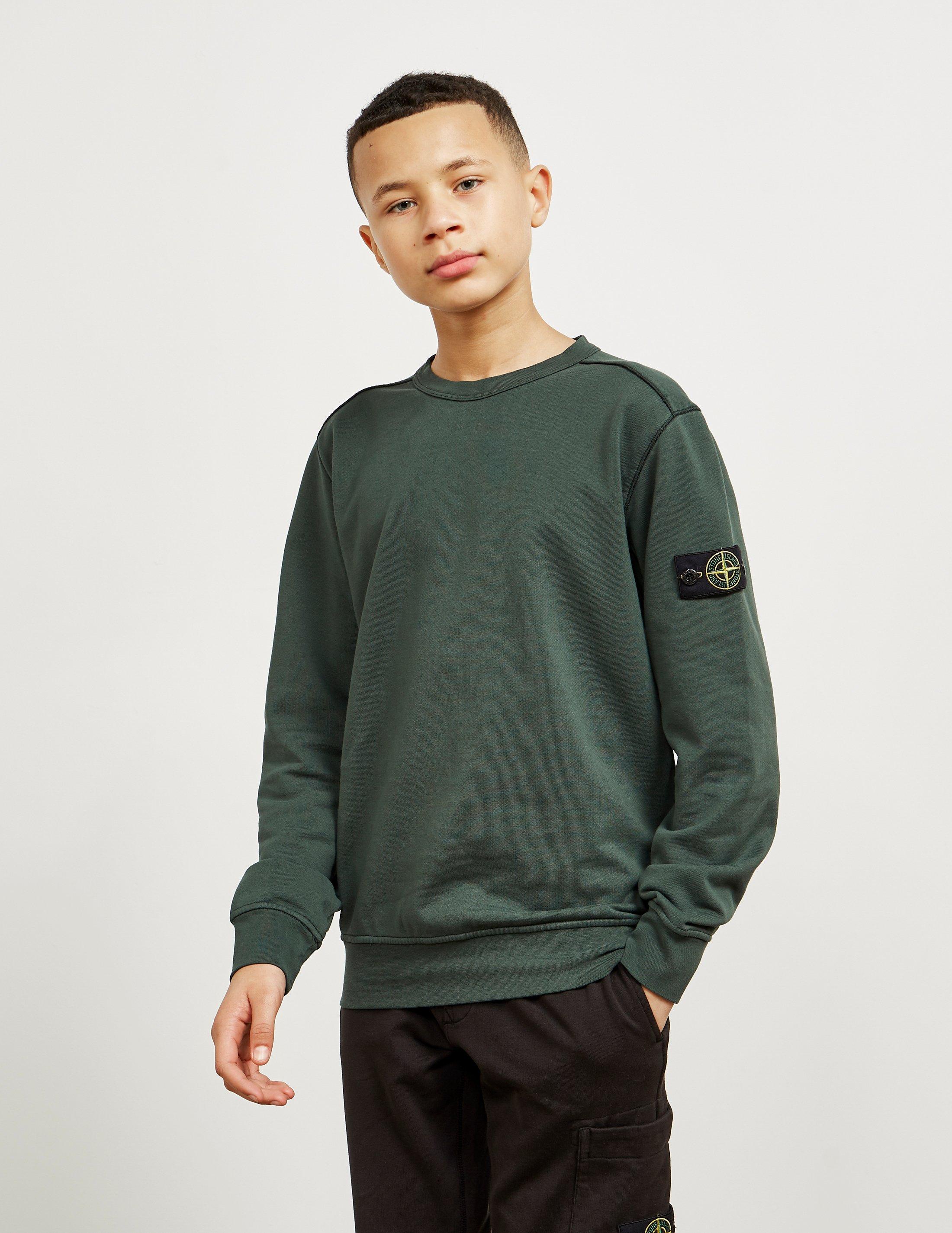 stone island crew neck sweatshirt