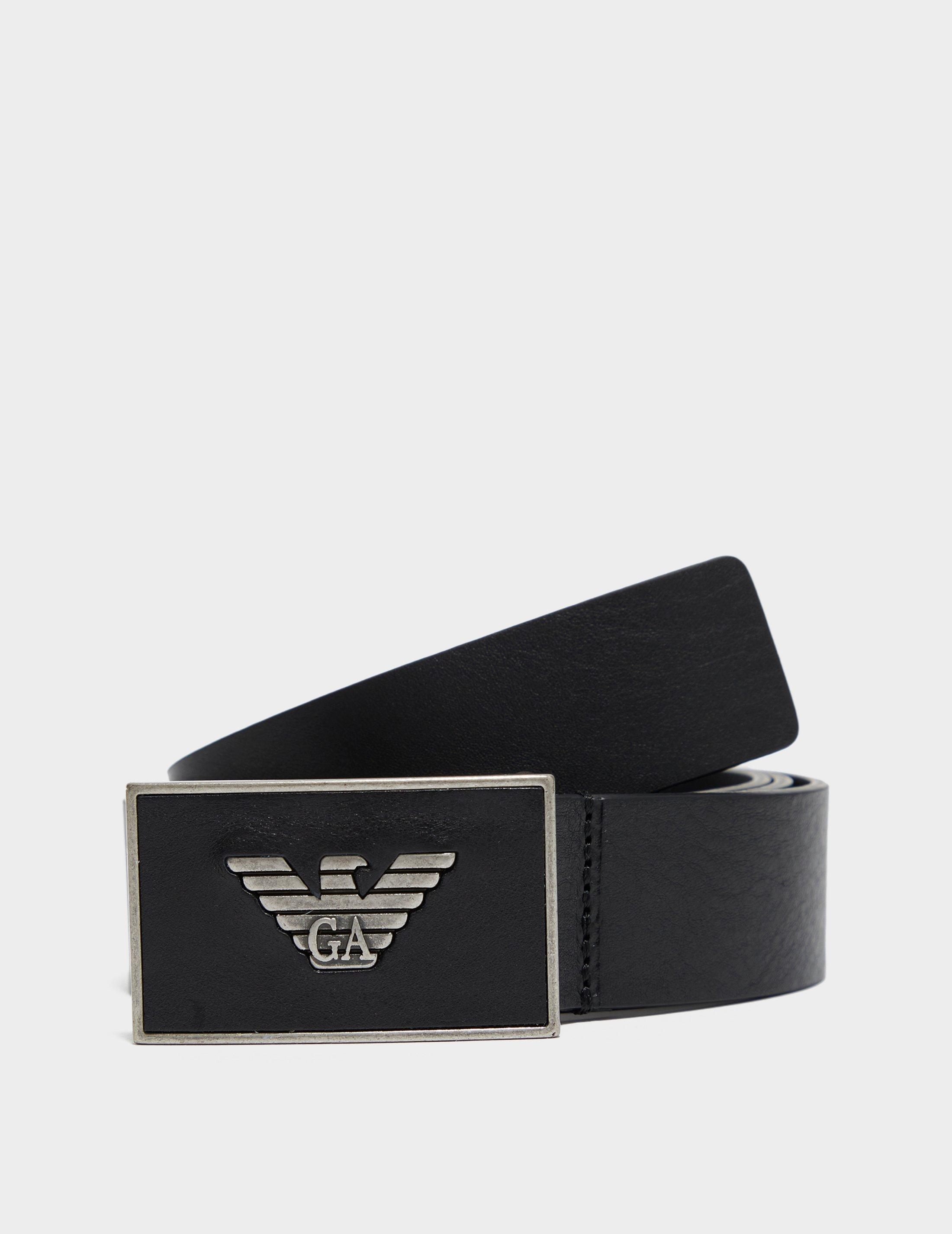 emporio armani logo belt