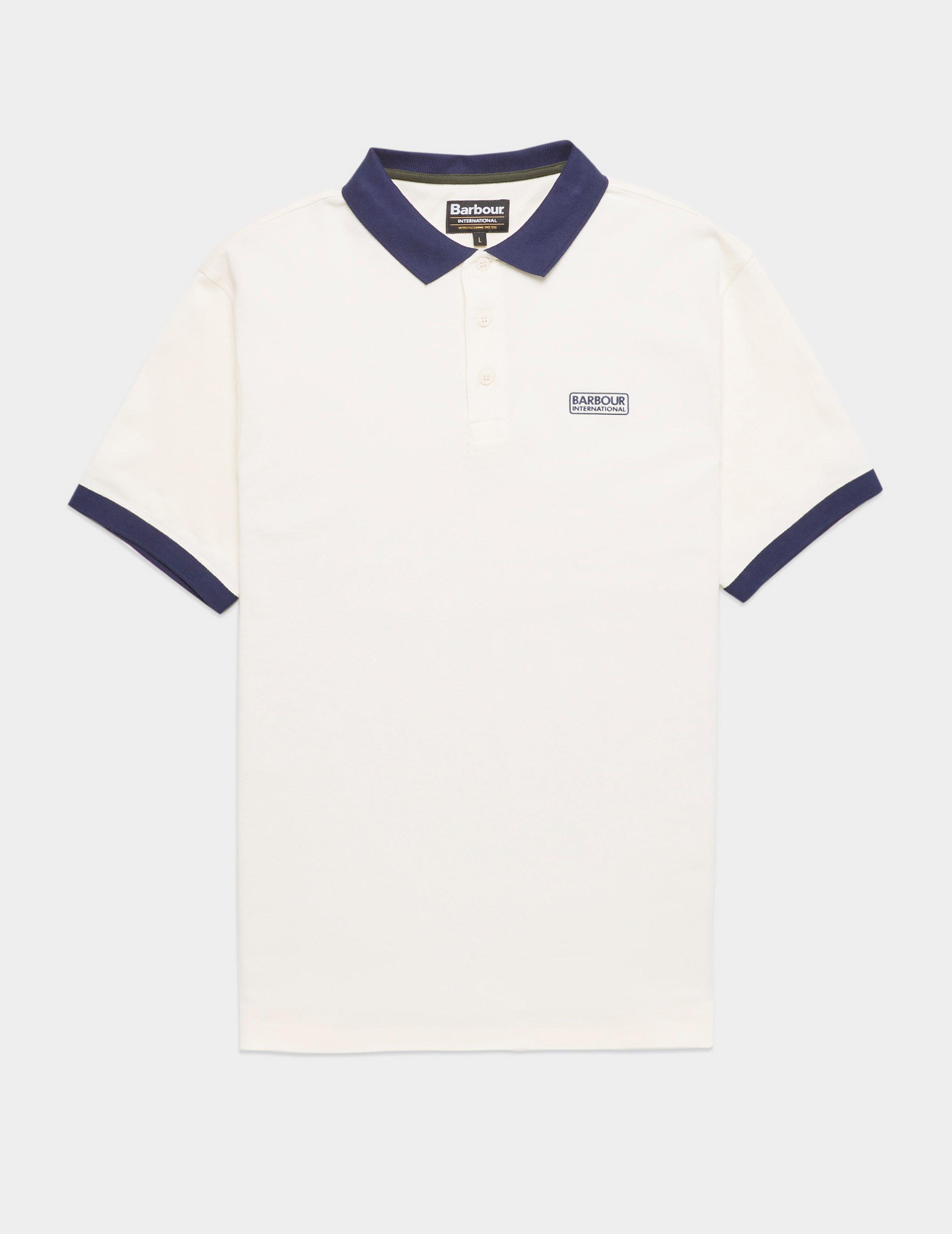 white barbour polo shirt