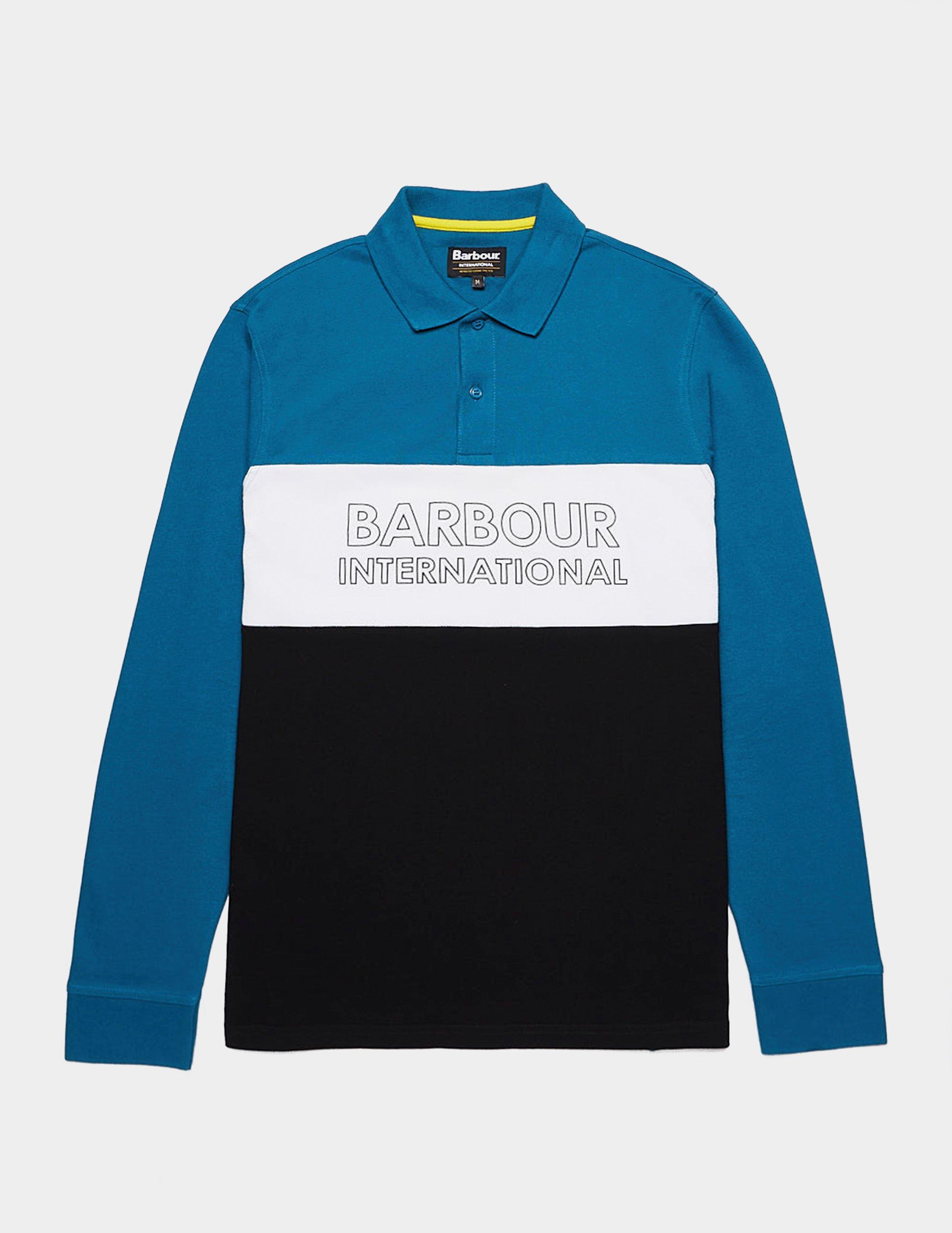 barbour long sleeve polo