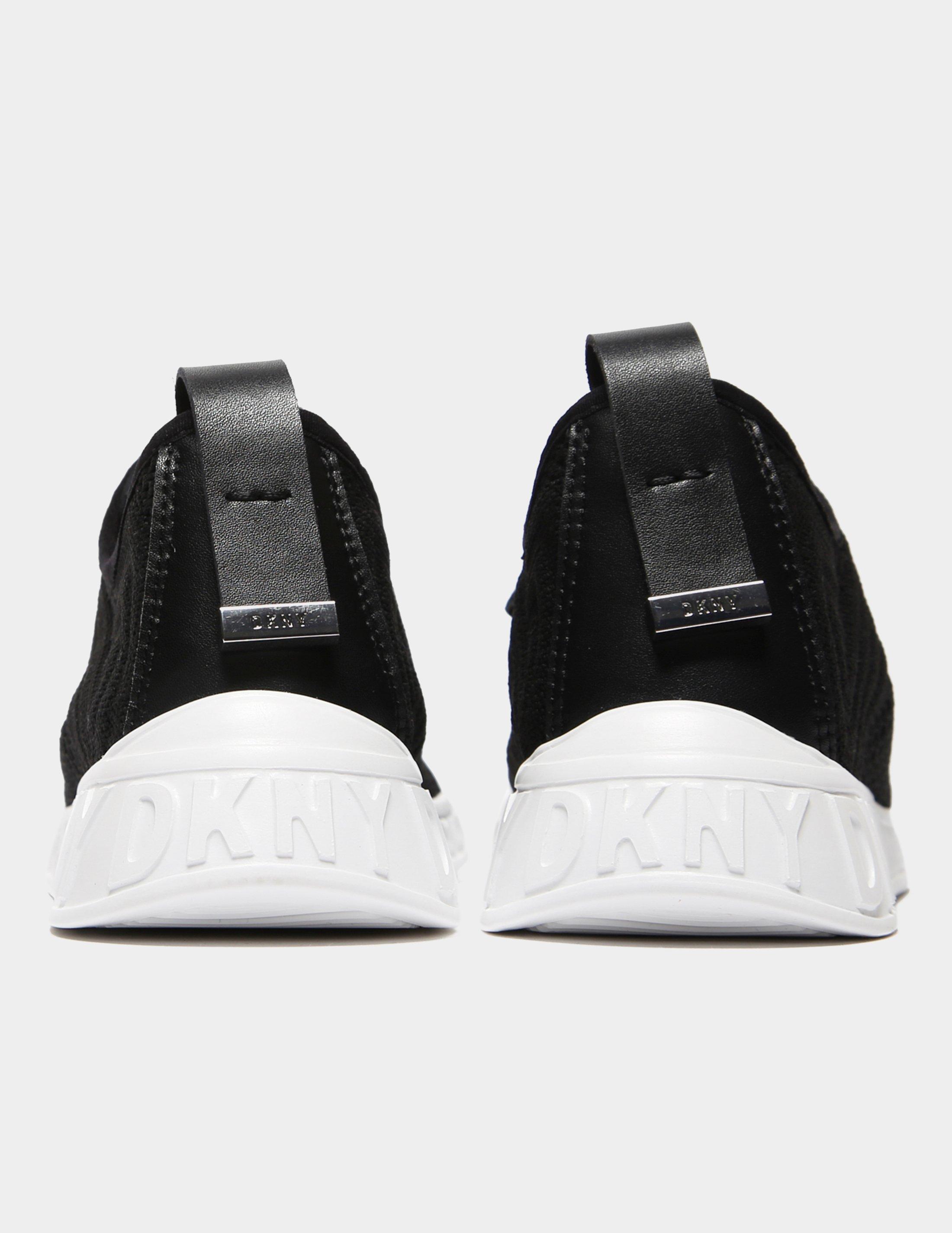 dkny black slip on trainers