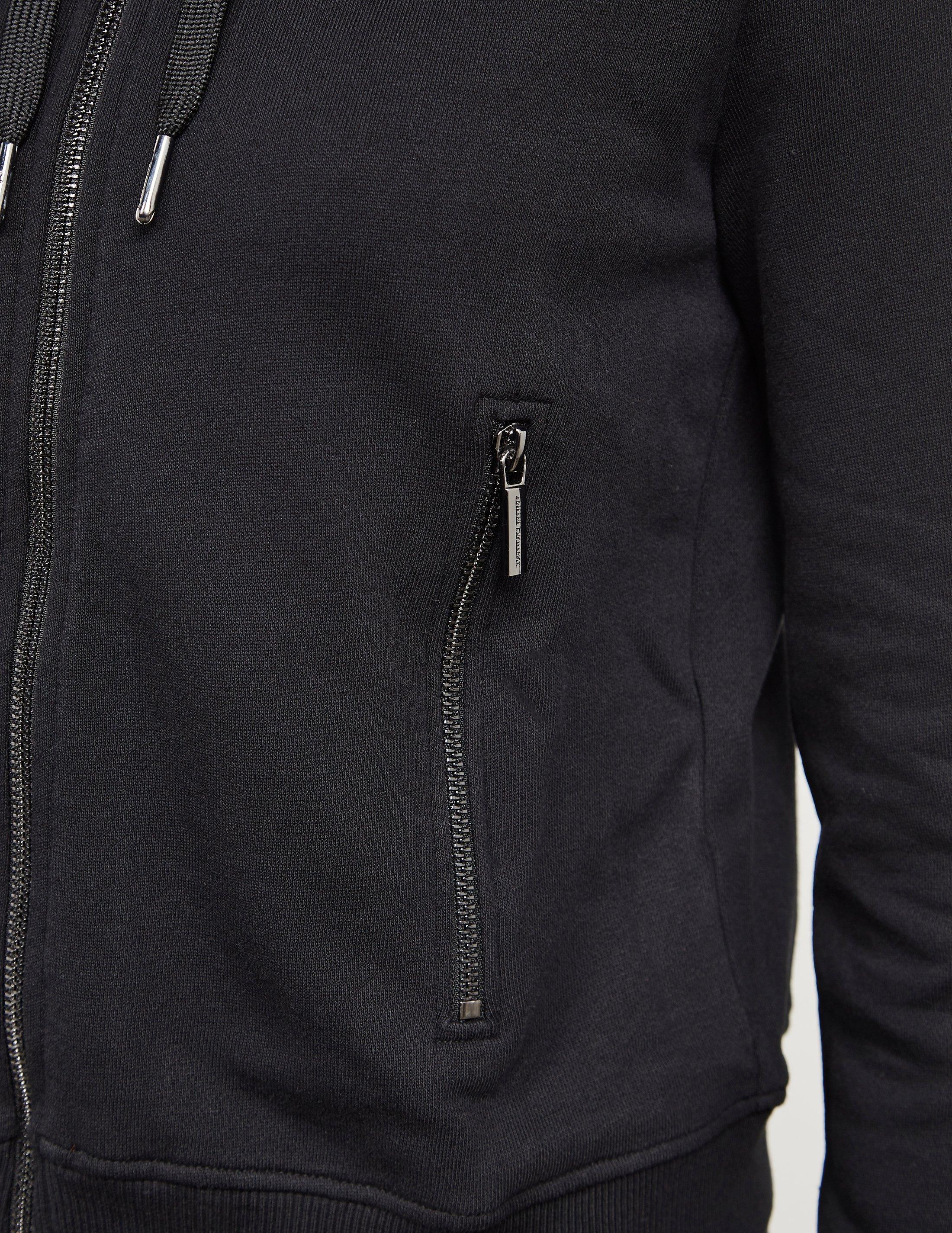 armani exchange black hoodie