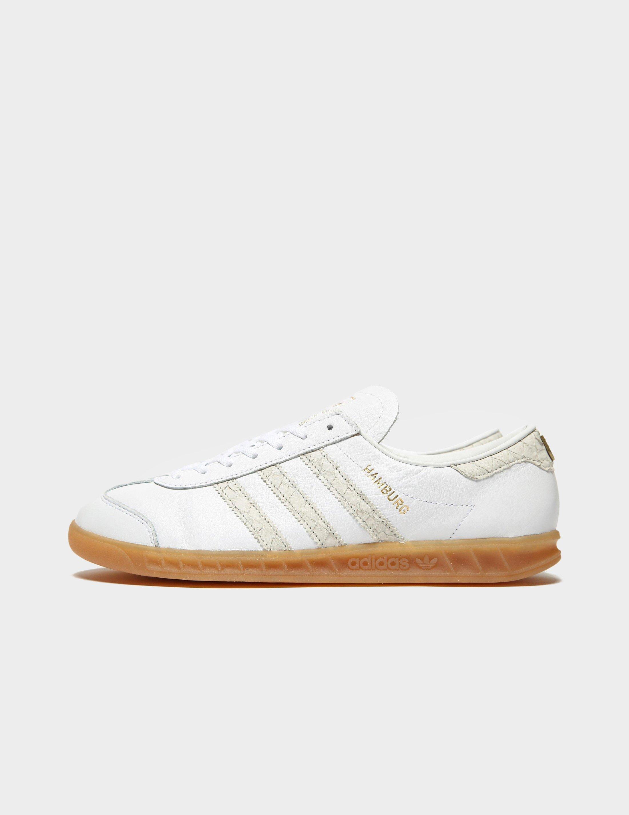 white leather adidas hamburg