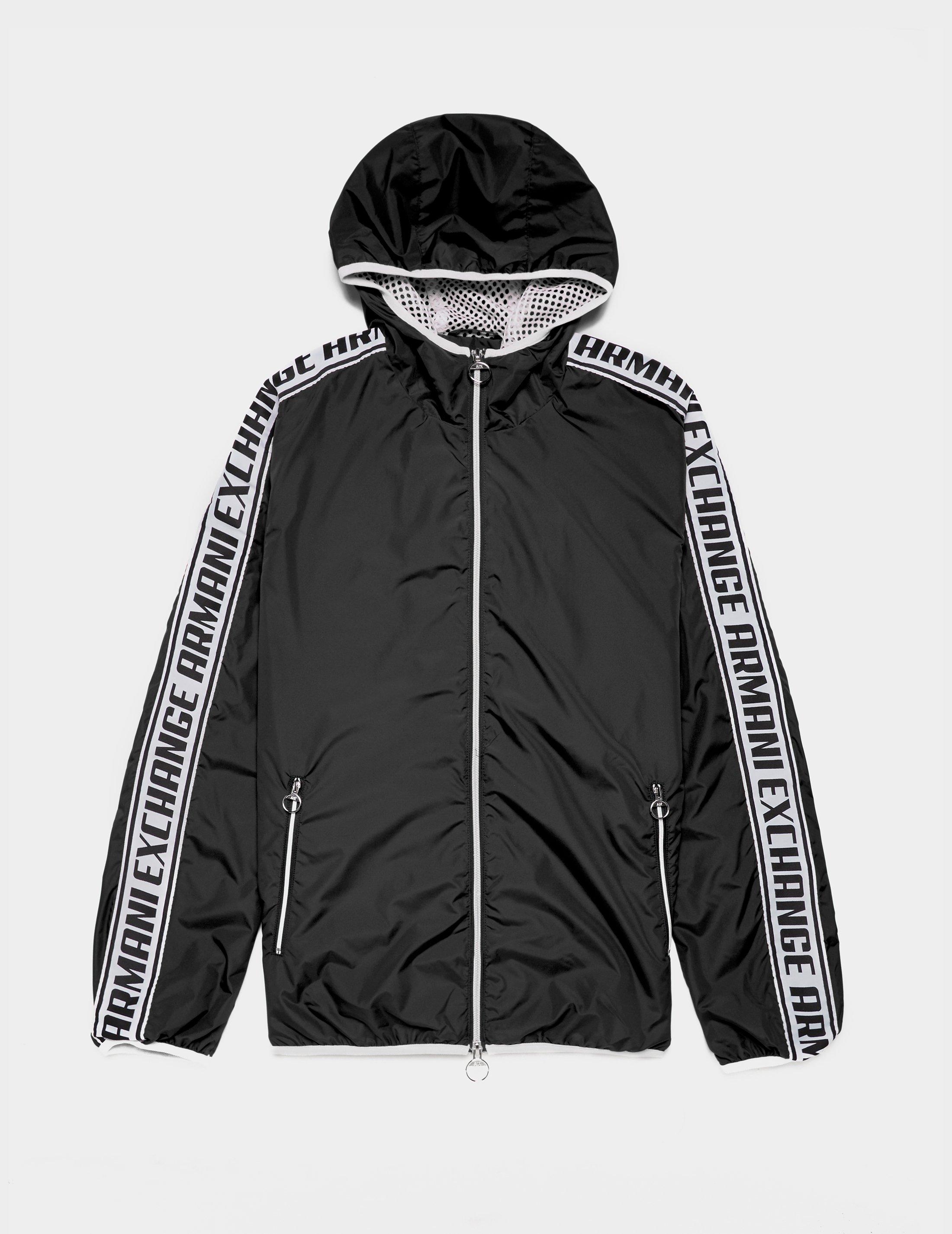 armani exchange jacket black