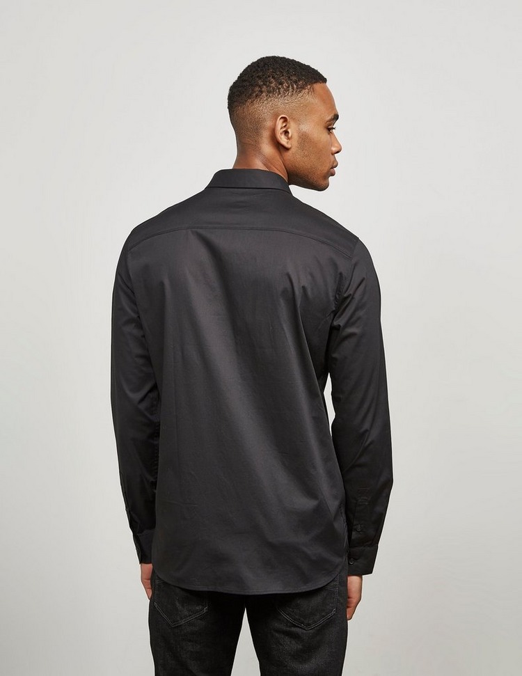 Armani Exchange Reflective Stripe Logo Long Sleeve Shirt | Tessuti