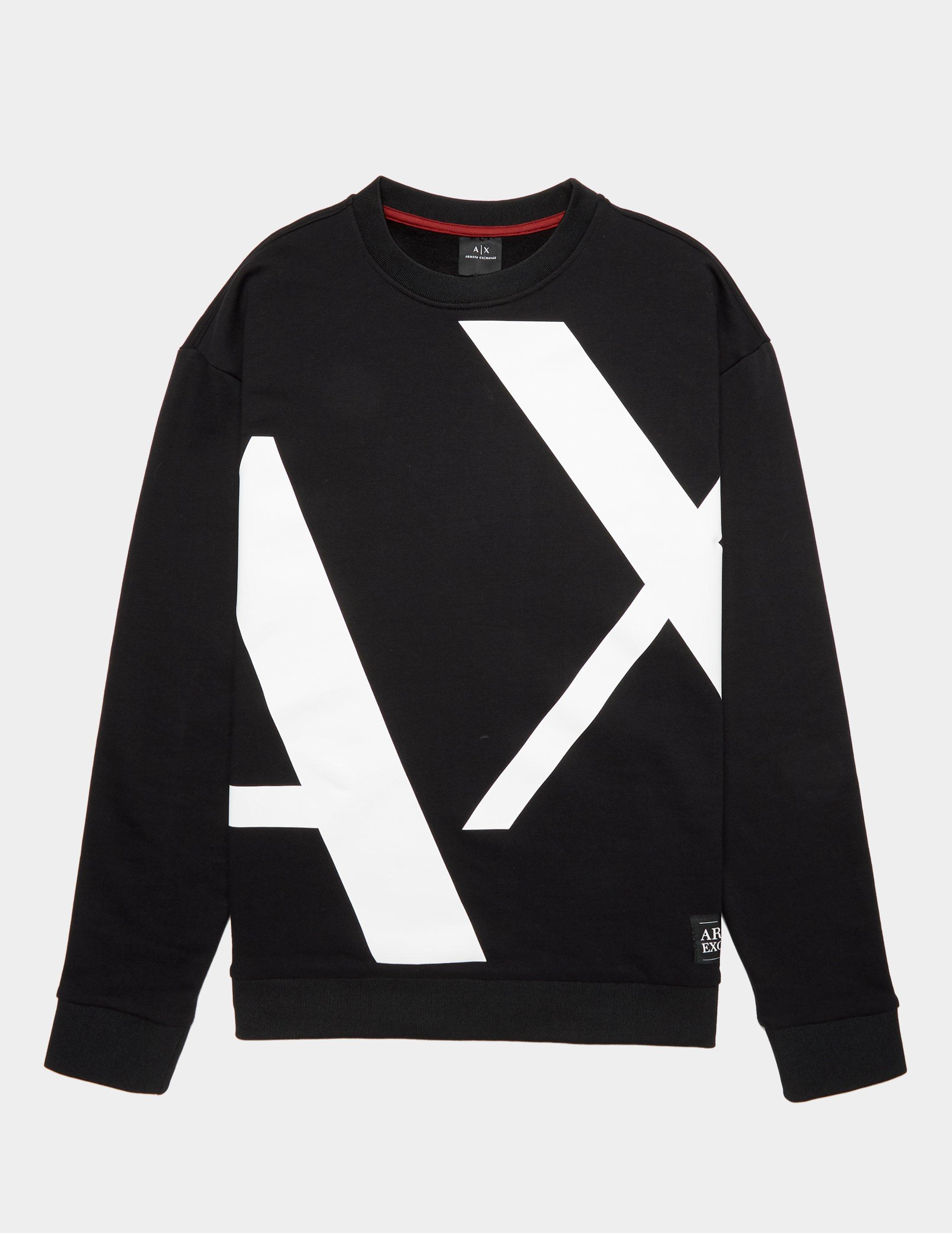 armani exchange logo sweater