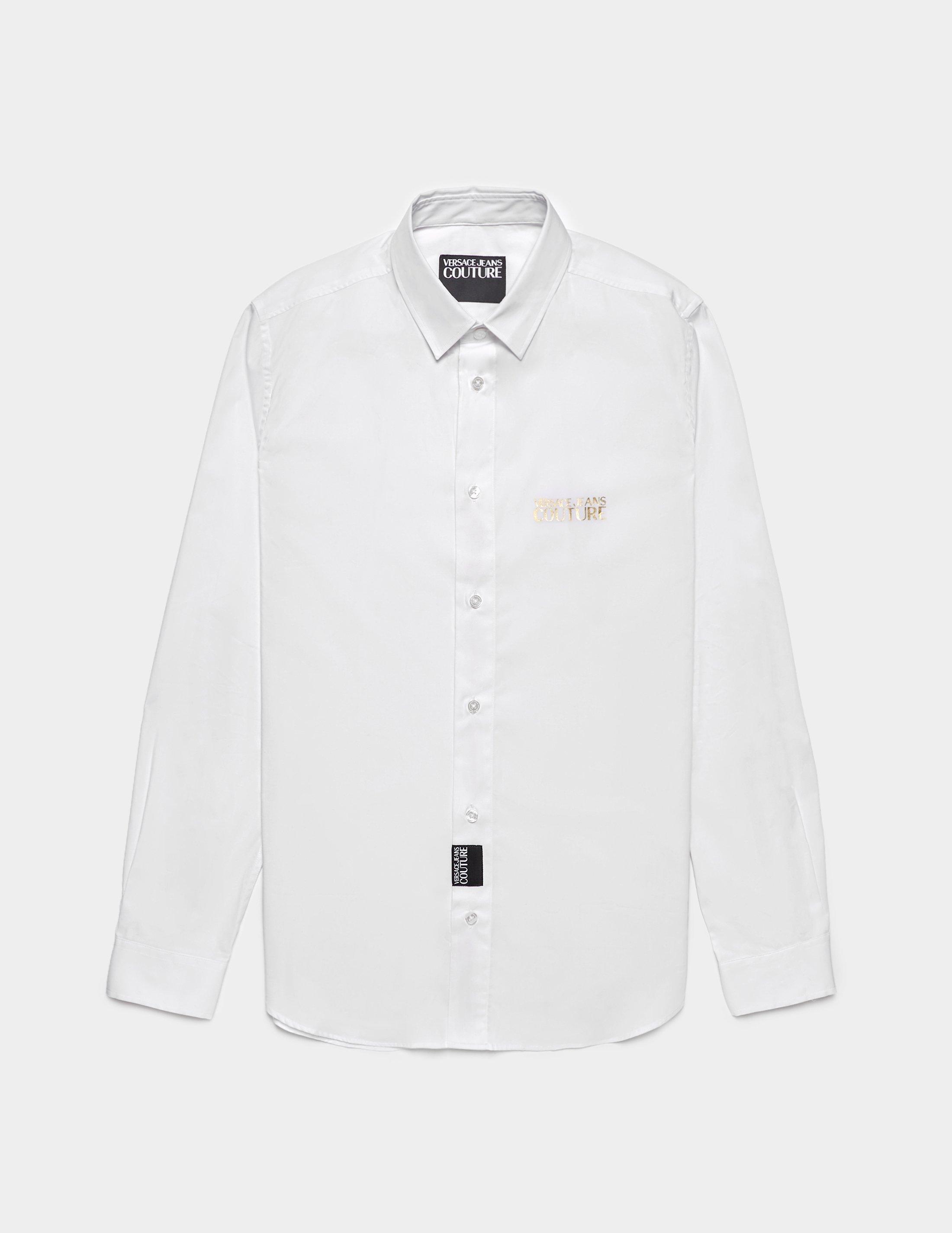 versace white long sleeve shirt